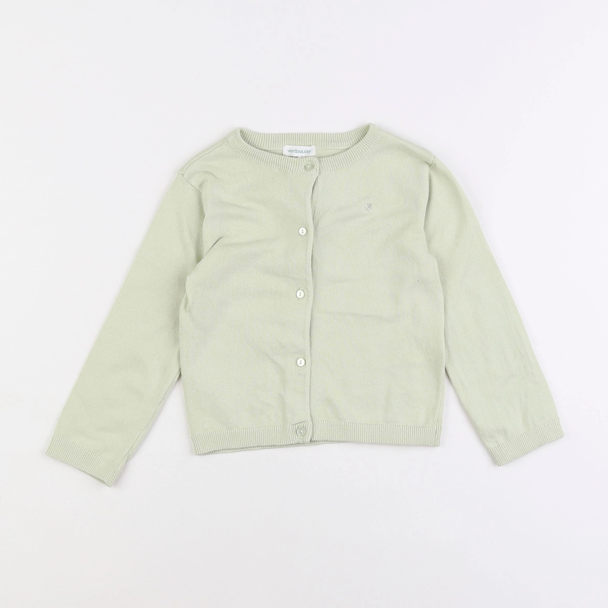 Vertbaudet - gilet vert - 3 ans