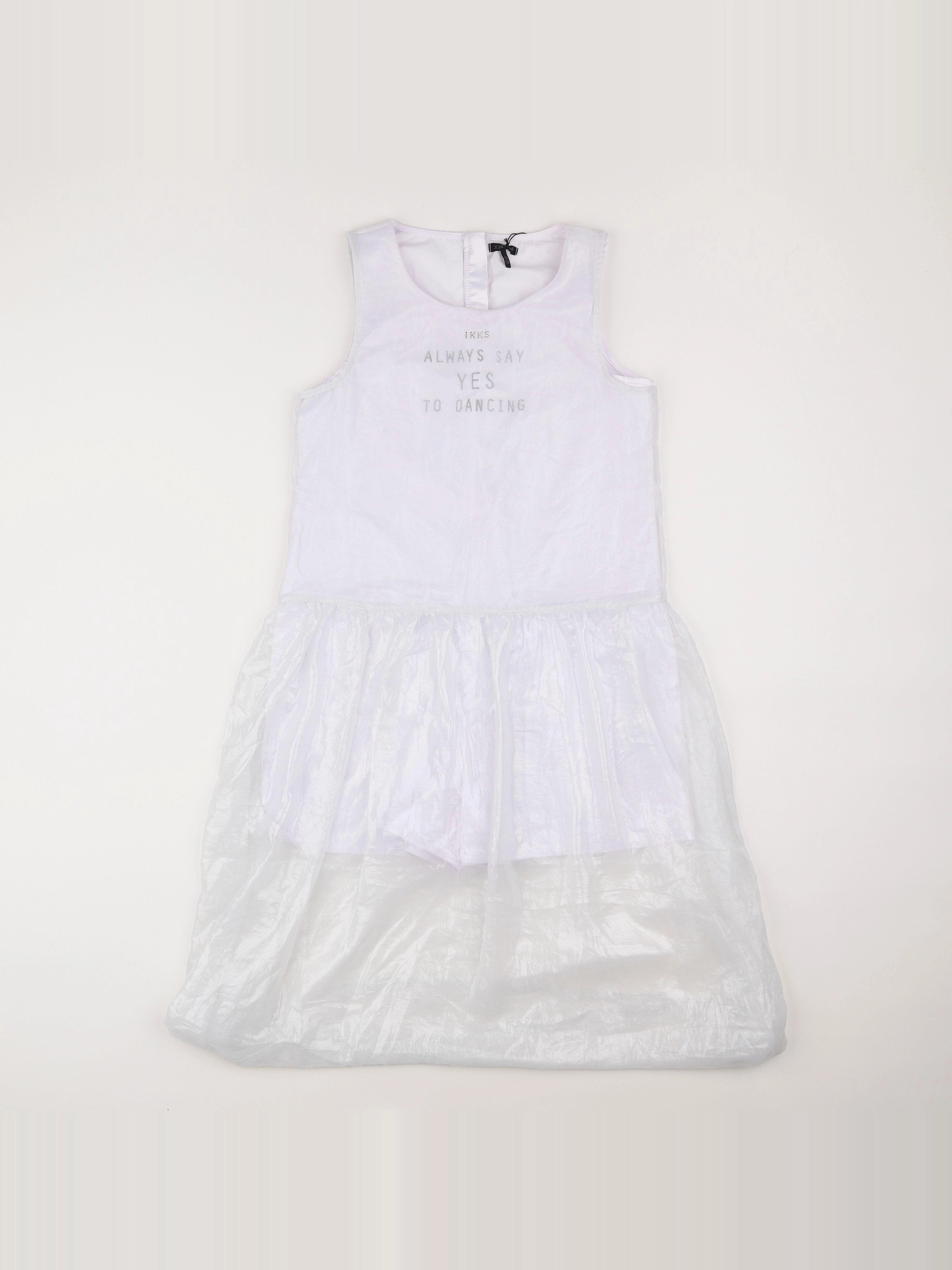 IKKS - robe blanc - 12 ans