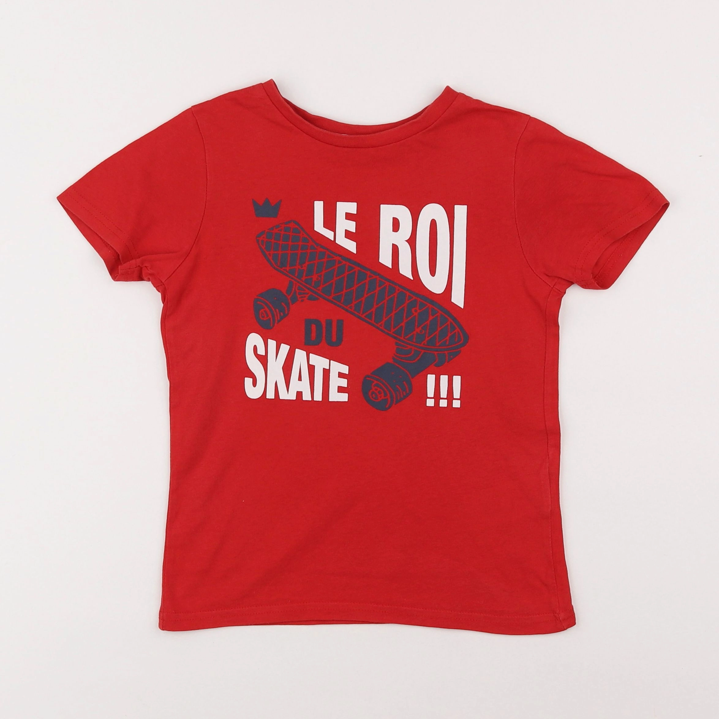 Vertbaudet - tee-shirt rouge - 5 ans