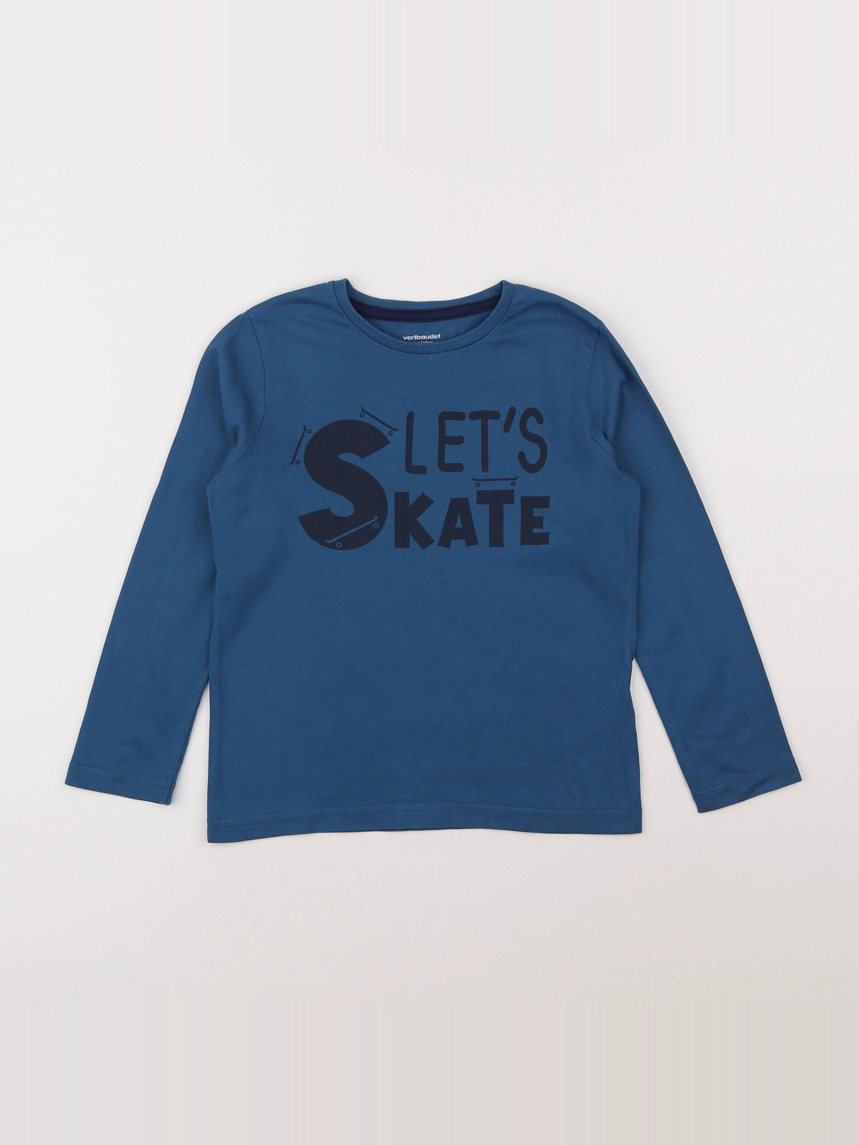 Vertbaudet - tee-shirt bleu - 6 ans
