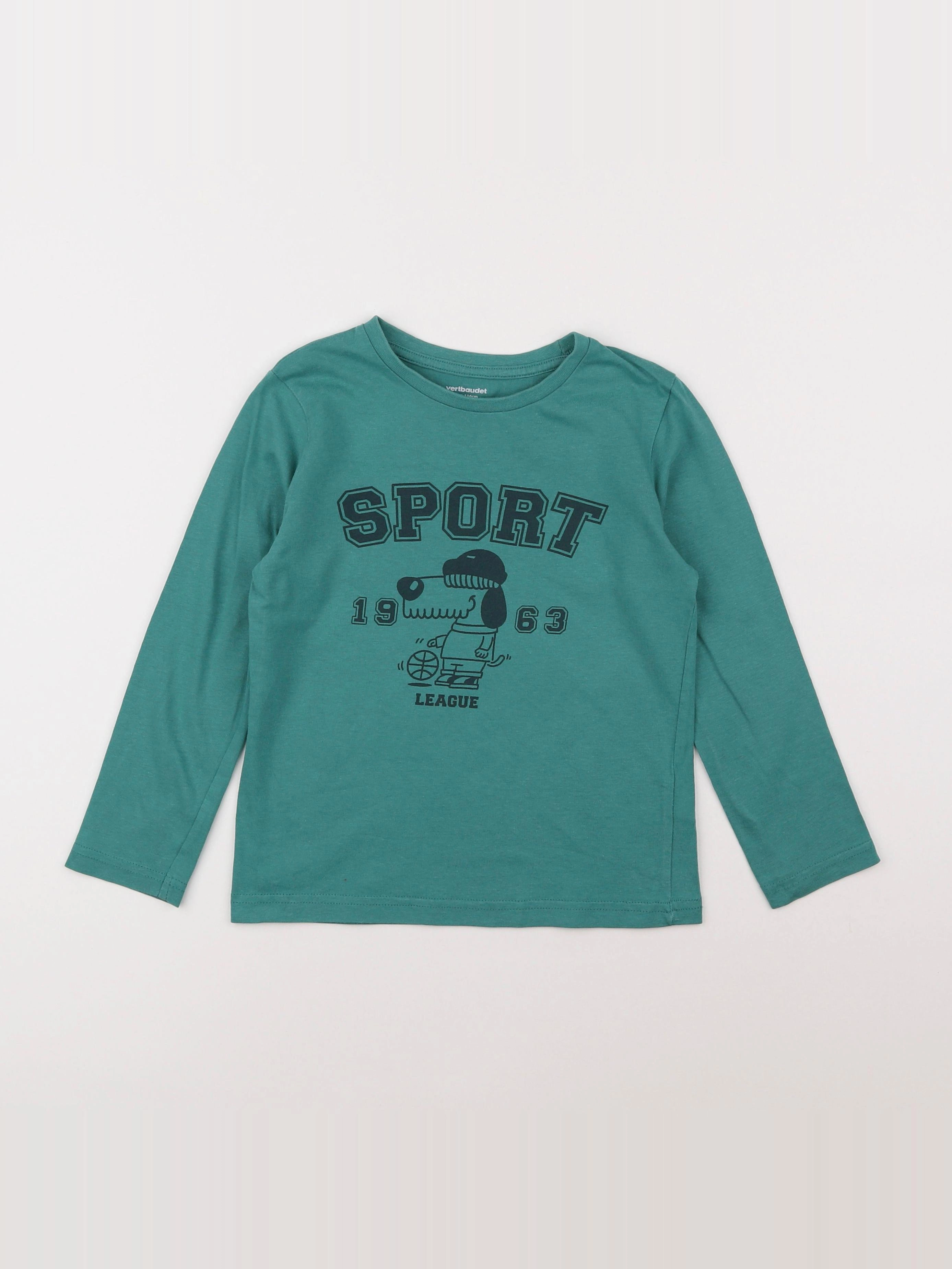 Vertbaudet - tee-shirt bleu - 6 ans