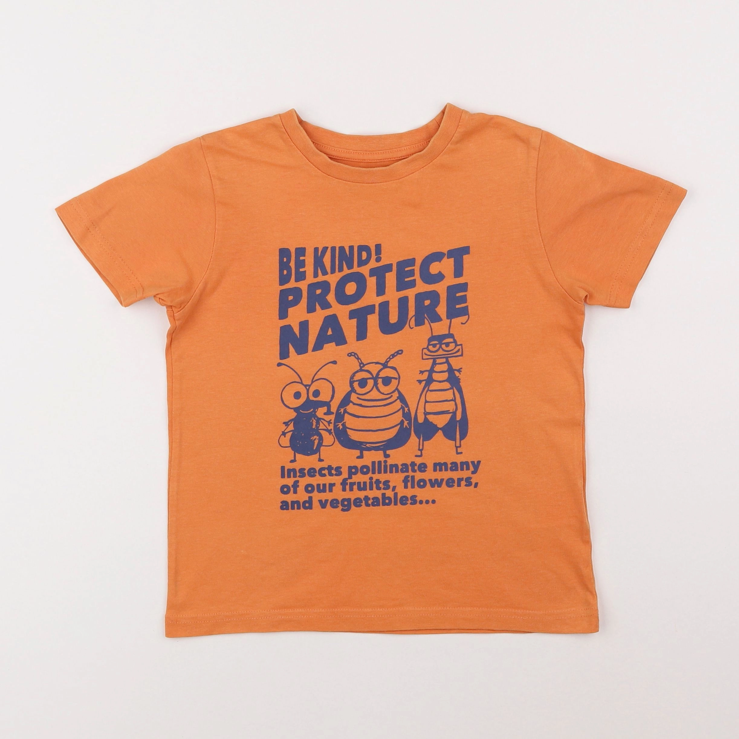 Vertbaudet - tee-shirt orange - 6 ans