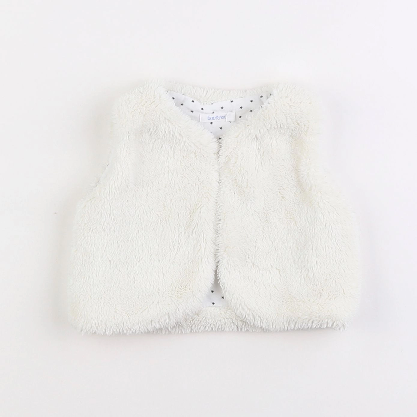 Boutchou - gilet blanc - 1 mois