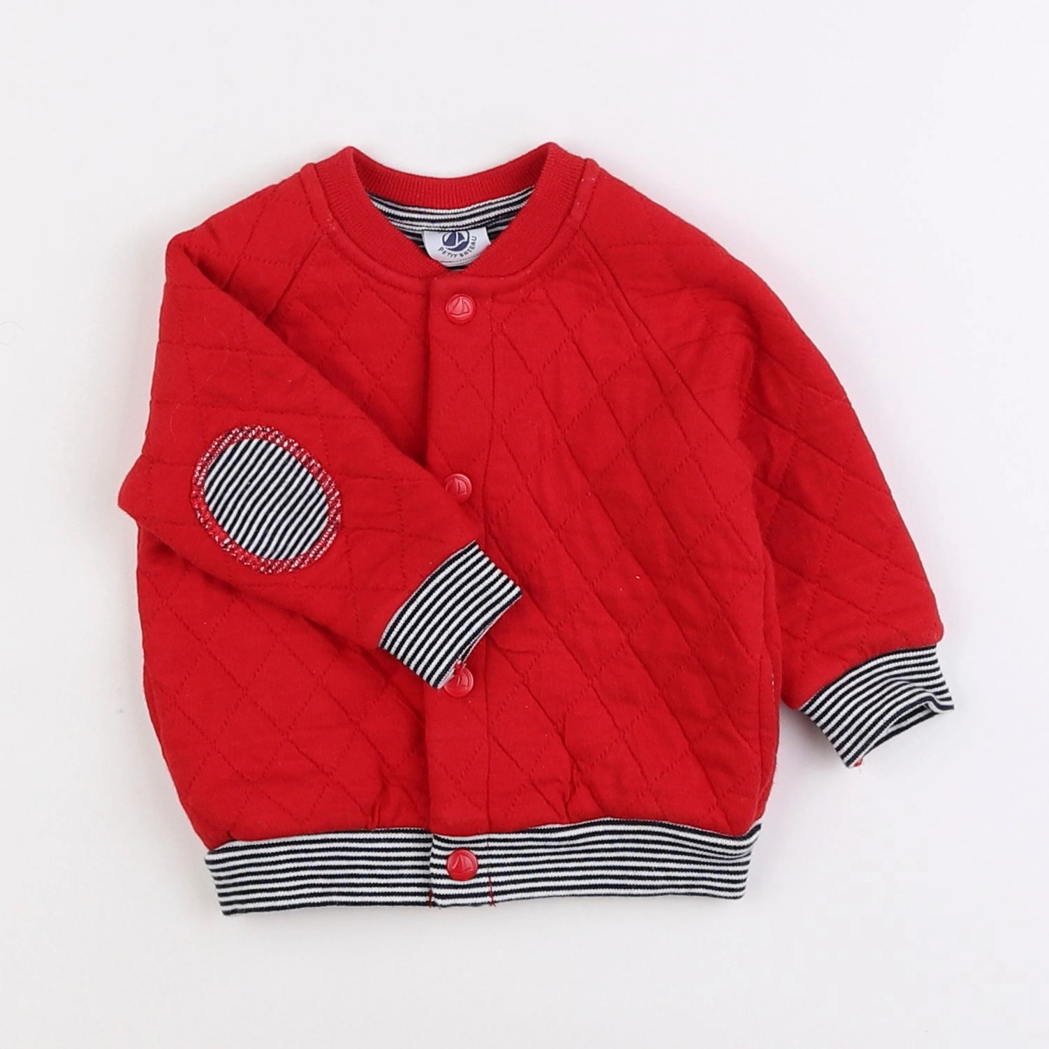 Petit Bateau - veste rouge - 6 mois