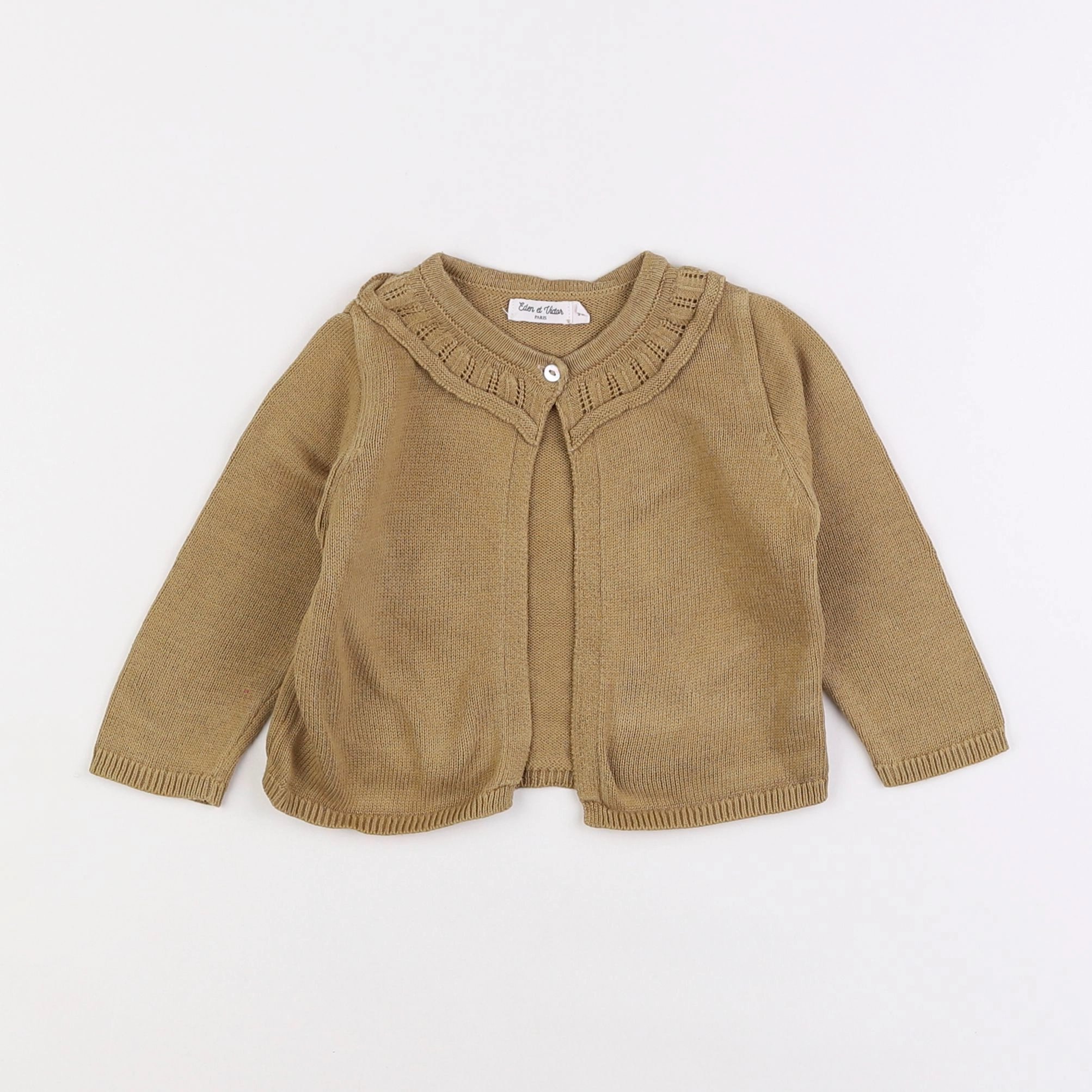 Eden & Victor - gilet marron - 9 mois