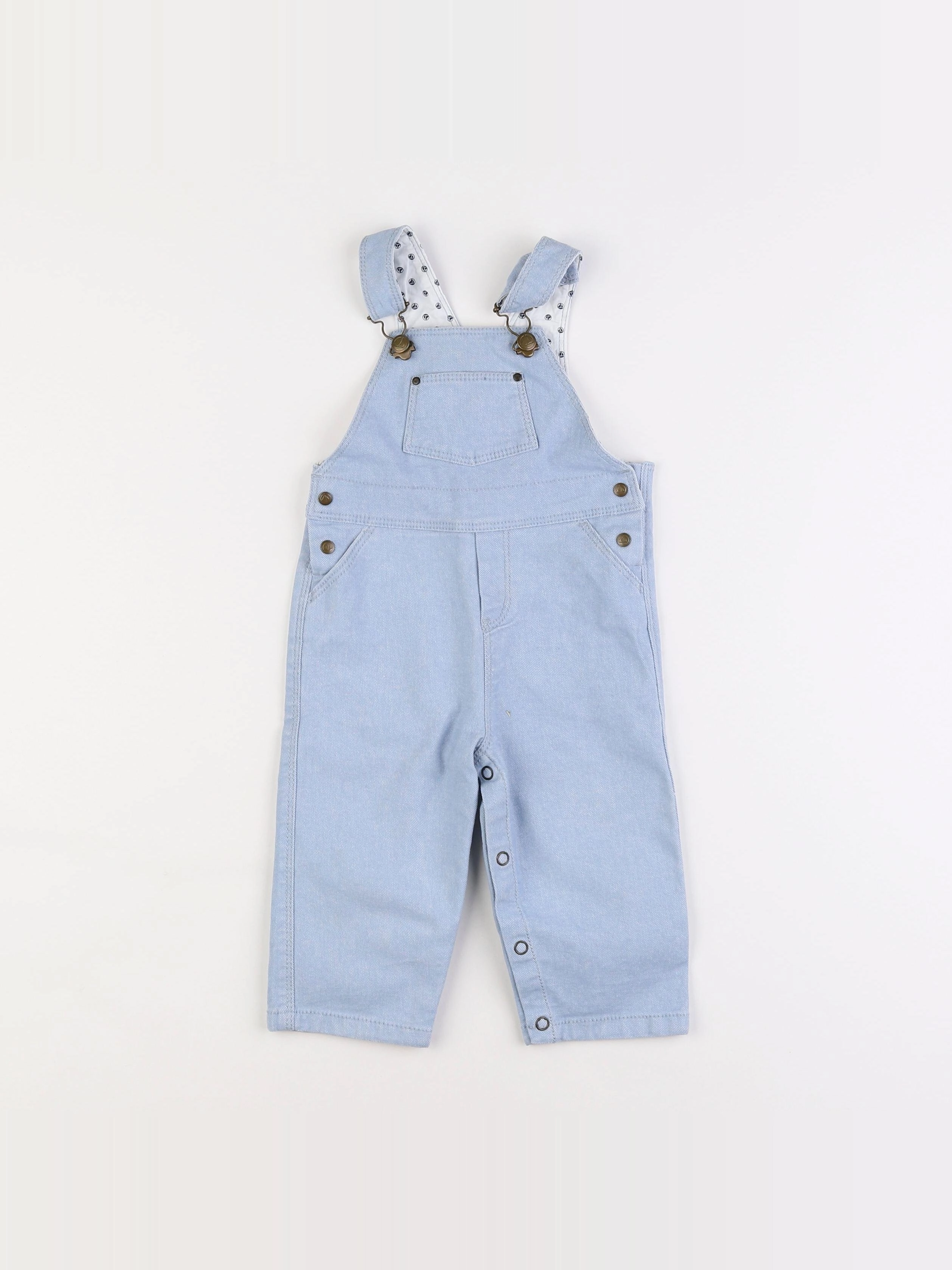 Petit Bateau - salopette bleu - 6 mois
