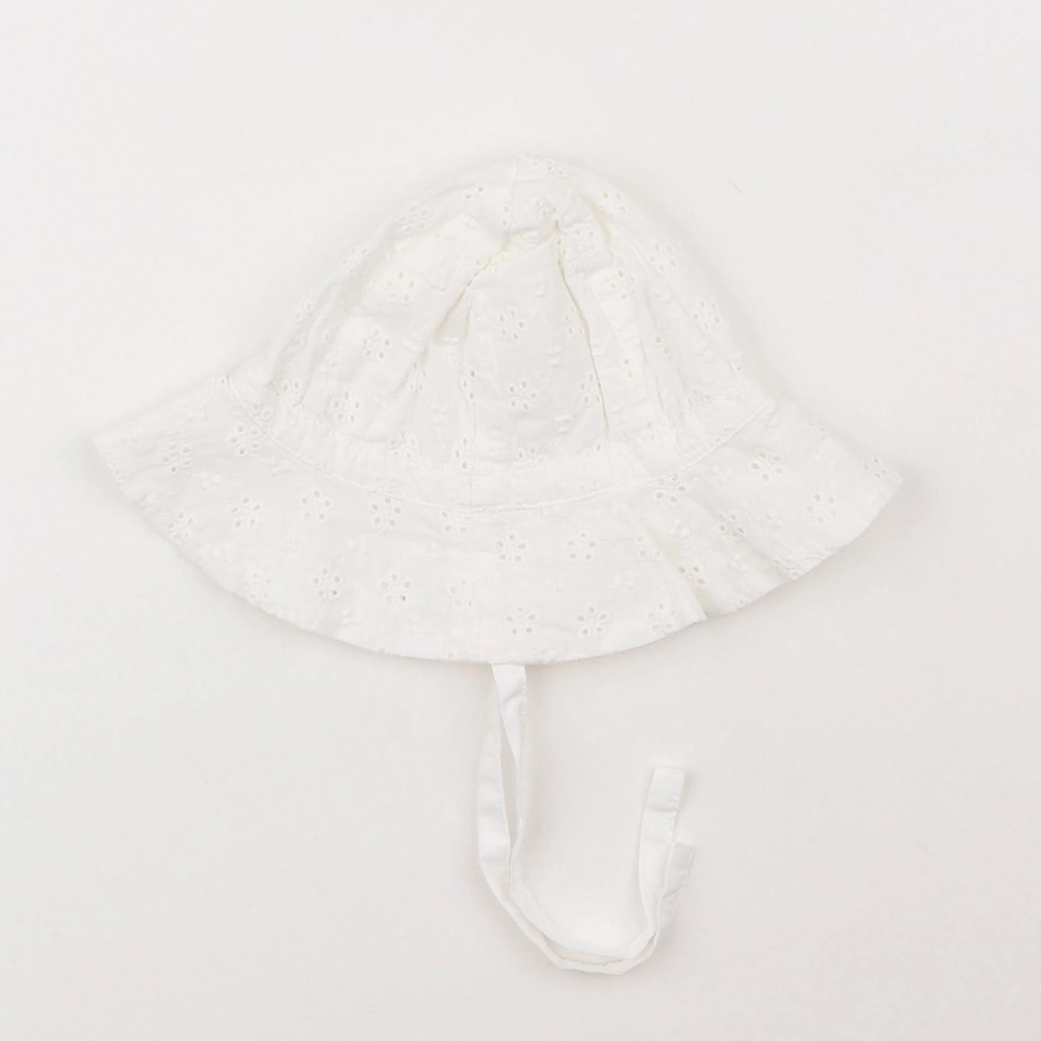 Petit Bateau - chapeau blanc - 1/6 mois