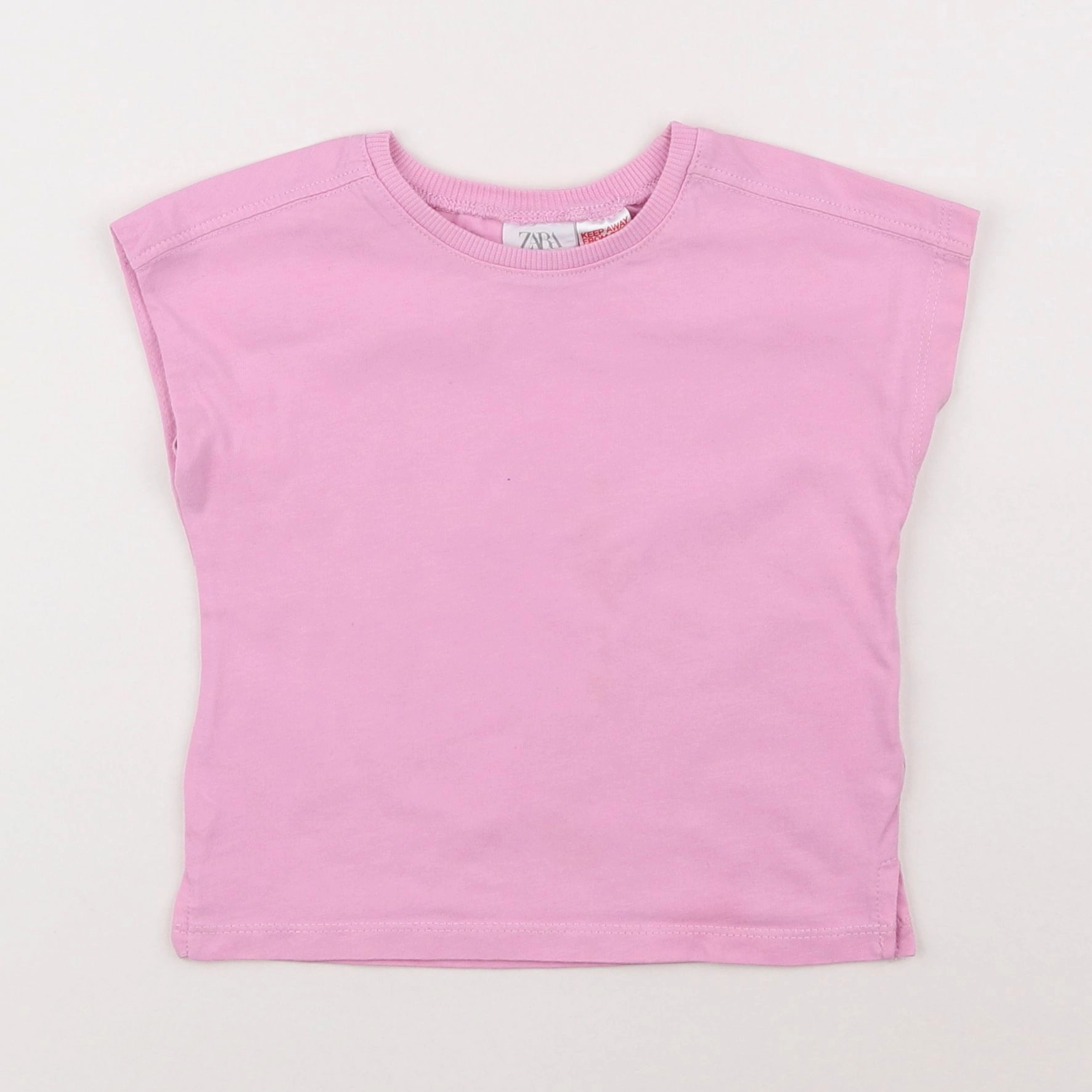 Zara - tee-shirt rose - 18 mois