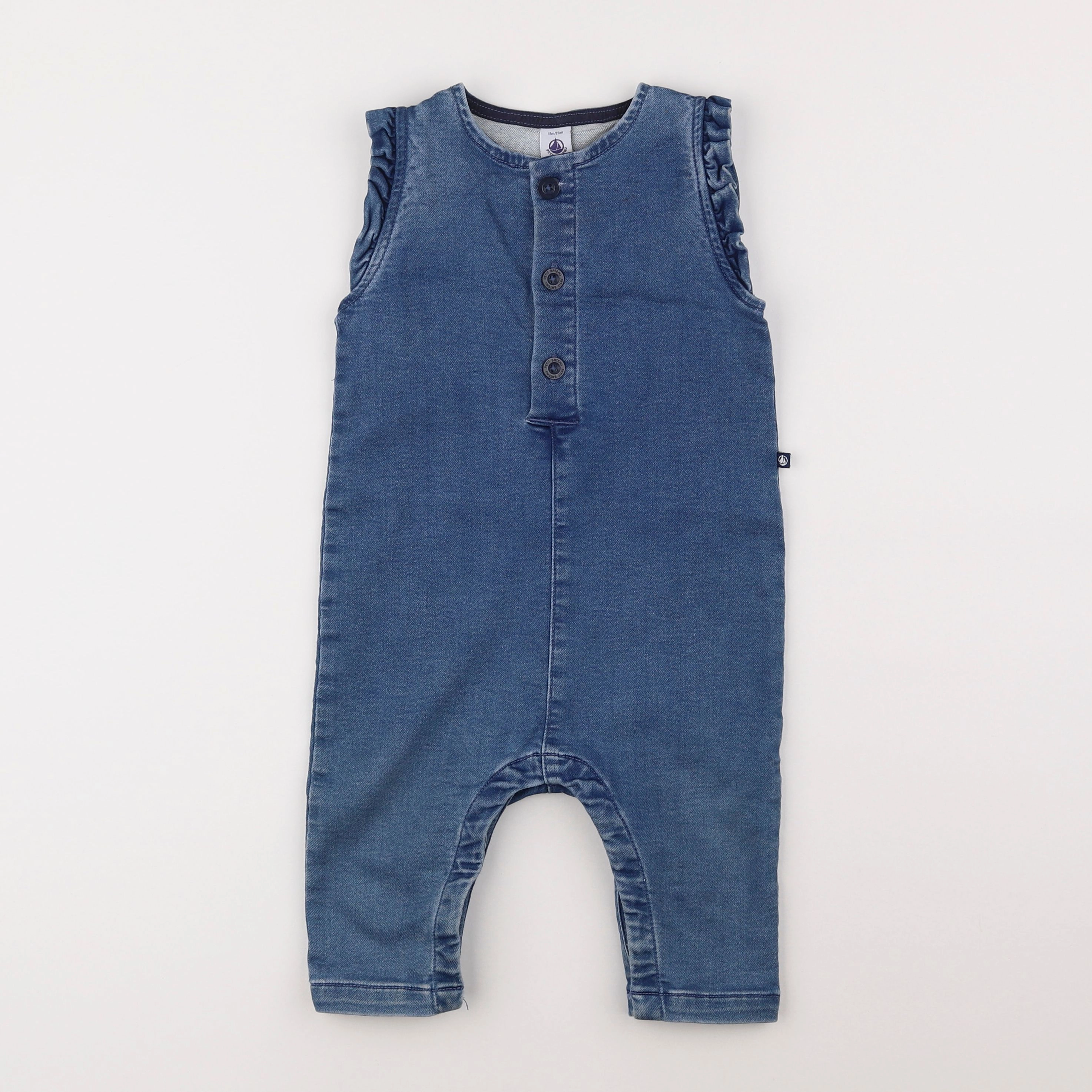 Petit Bateau - combinaison bleu - 18 mois