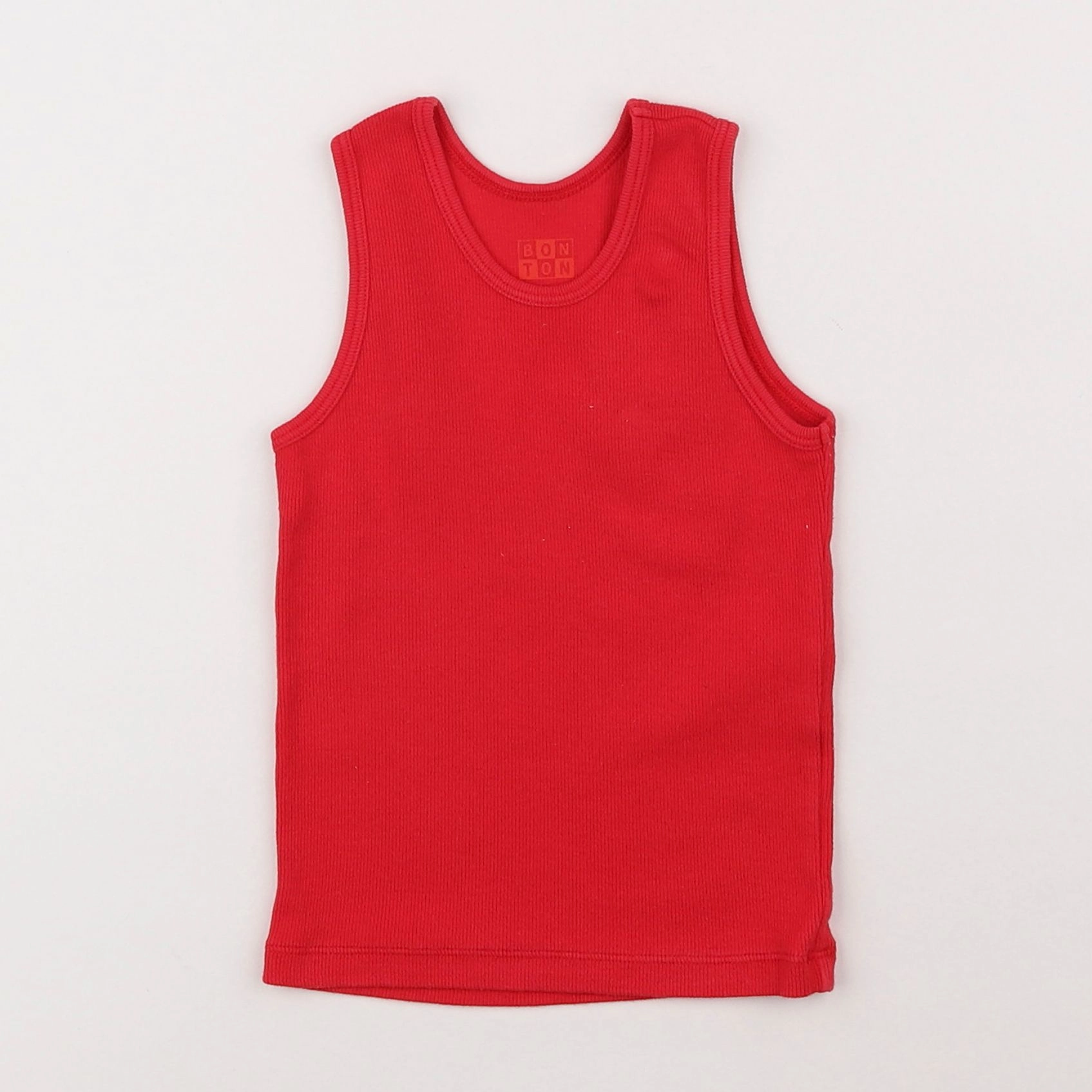 Bonton - maillot de corps rouge - 18 mois