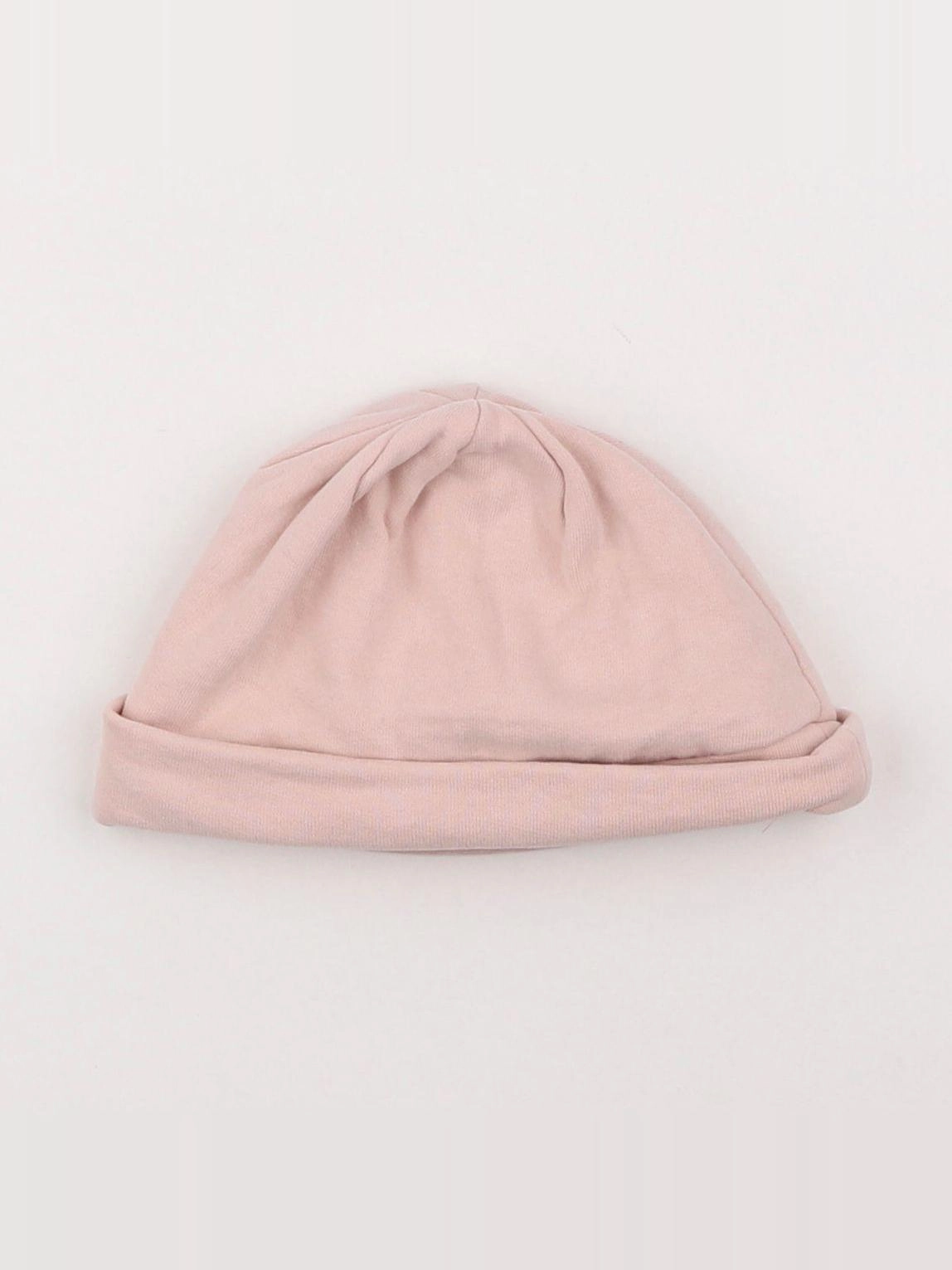 Vertbaudet - bonnet rose - 12 mois