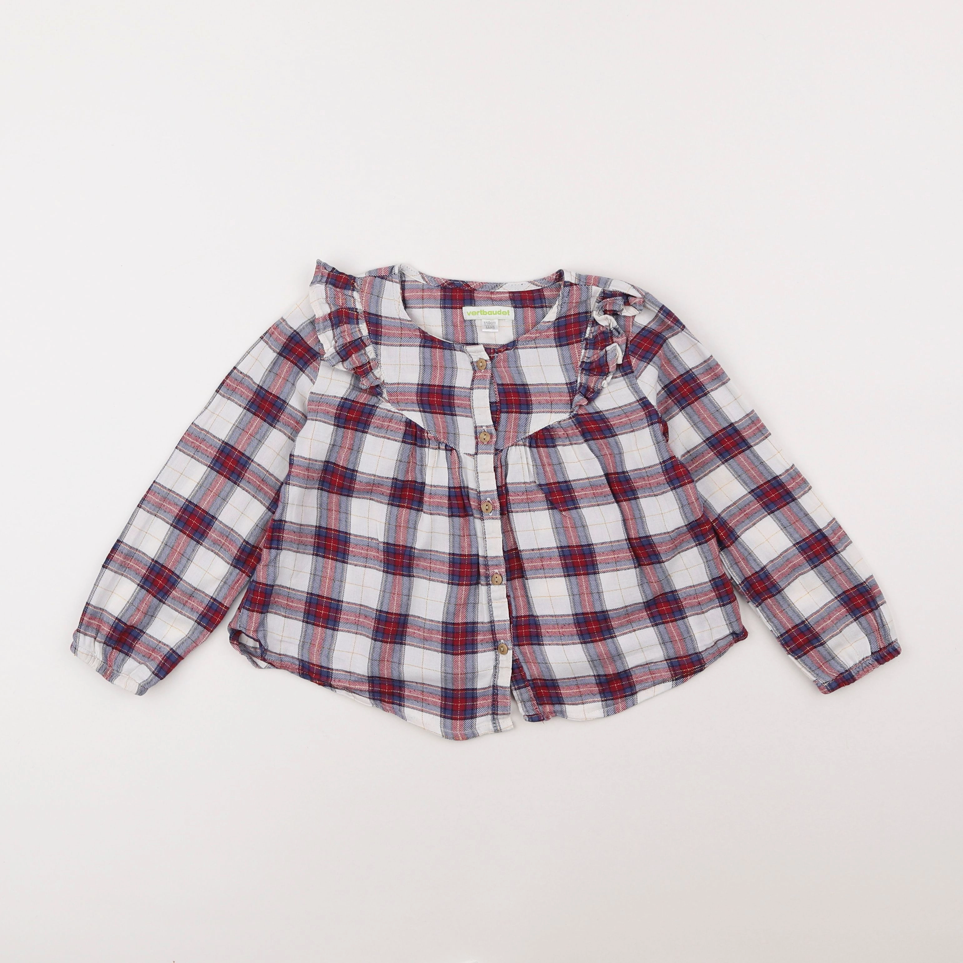 Vertbaudet - blouse rouge - 5 ans