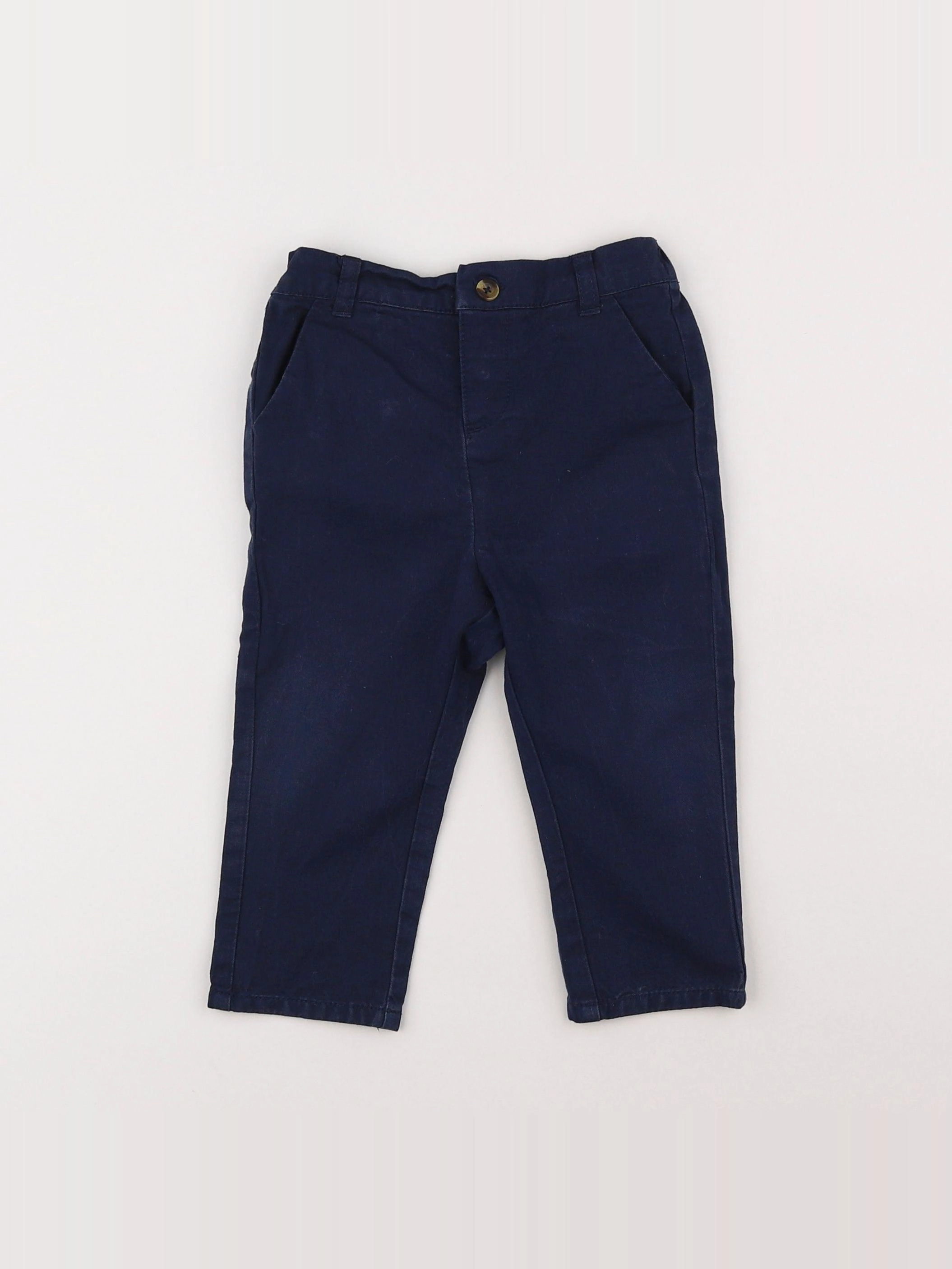 Vertbaudet - pantalon bleu - 18 mois