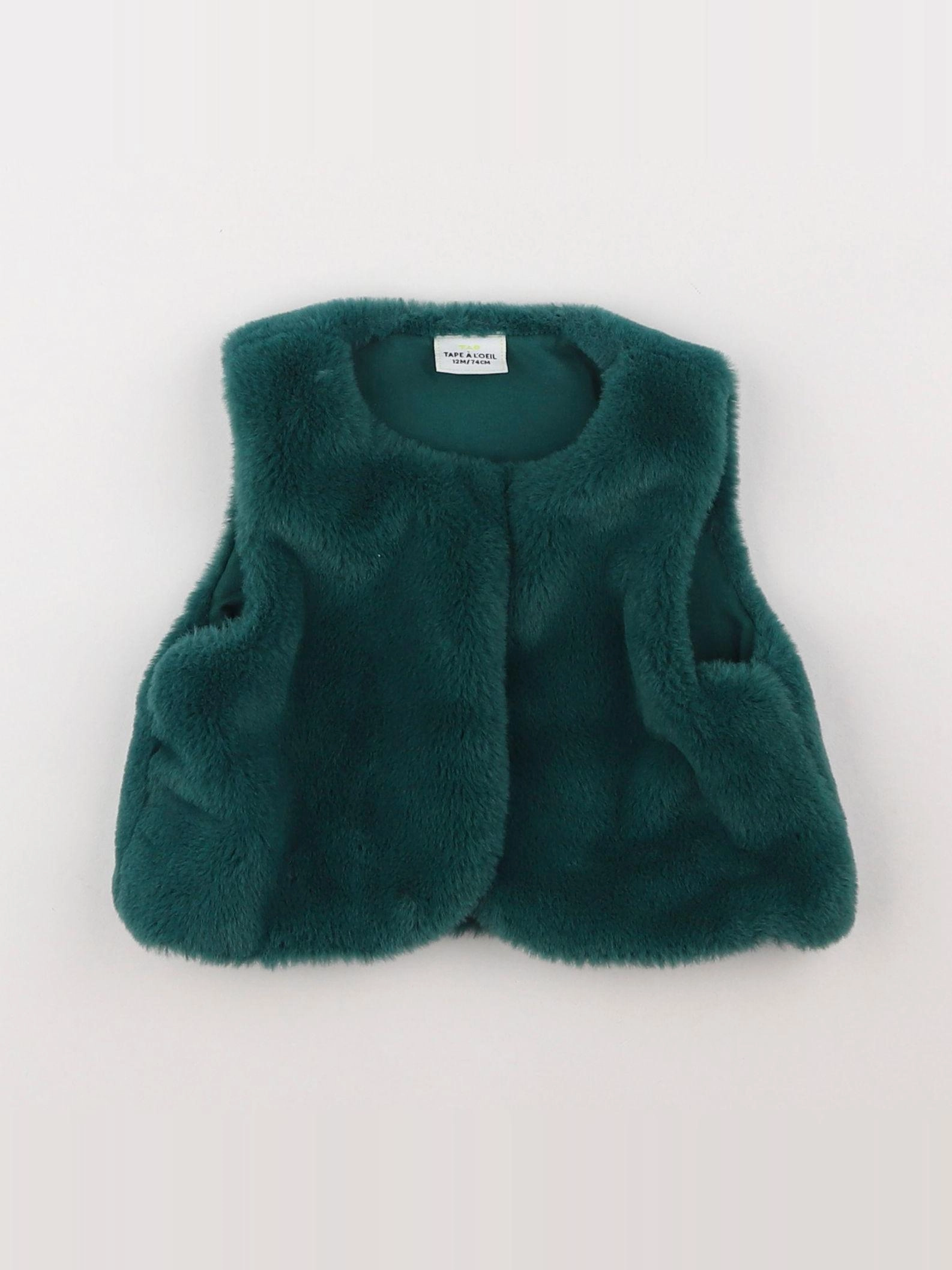Tape à l'oeil - gilet vert - 12 mois