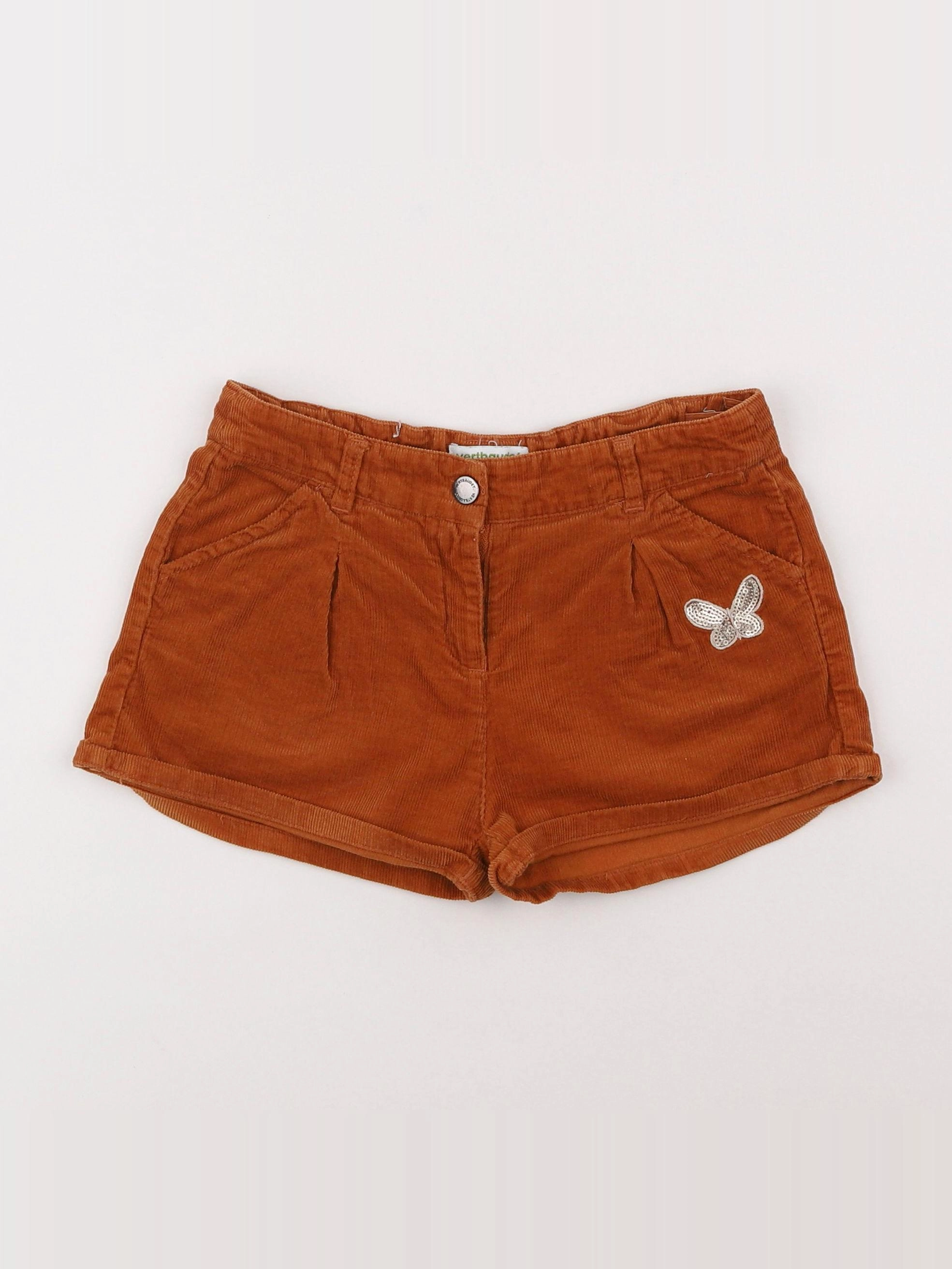 Vertbaudet - short marron - 8 ans