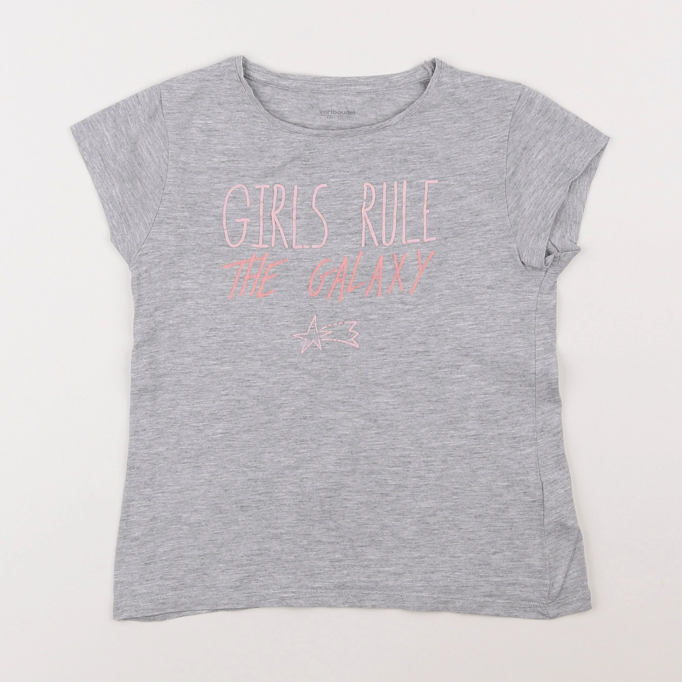 Vertbaudet - tee-shirt gris - 6 ans