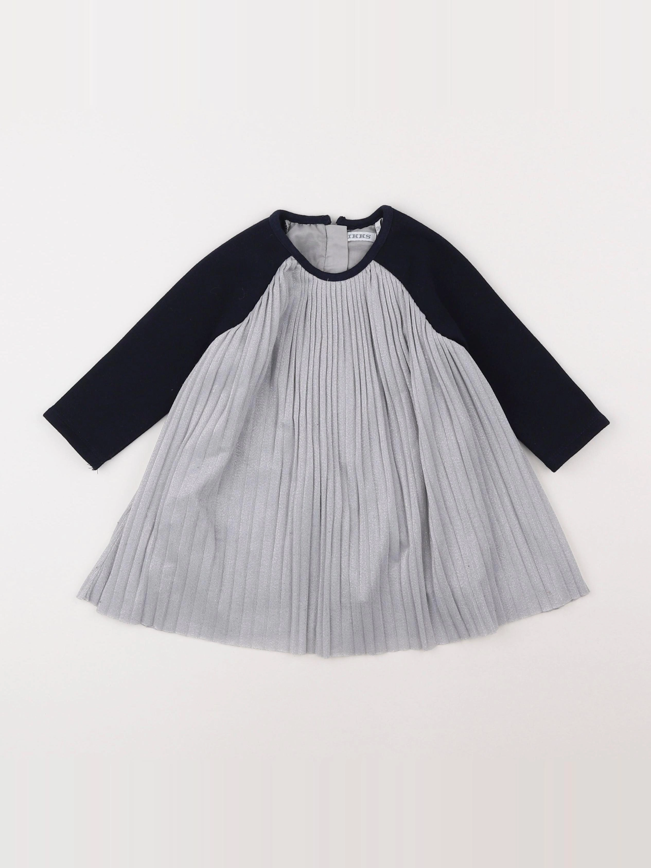 IKKS - robe gris - 12 mois