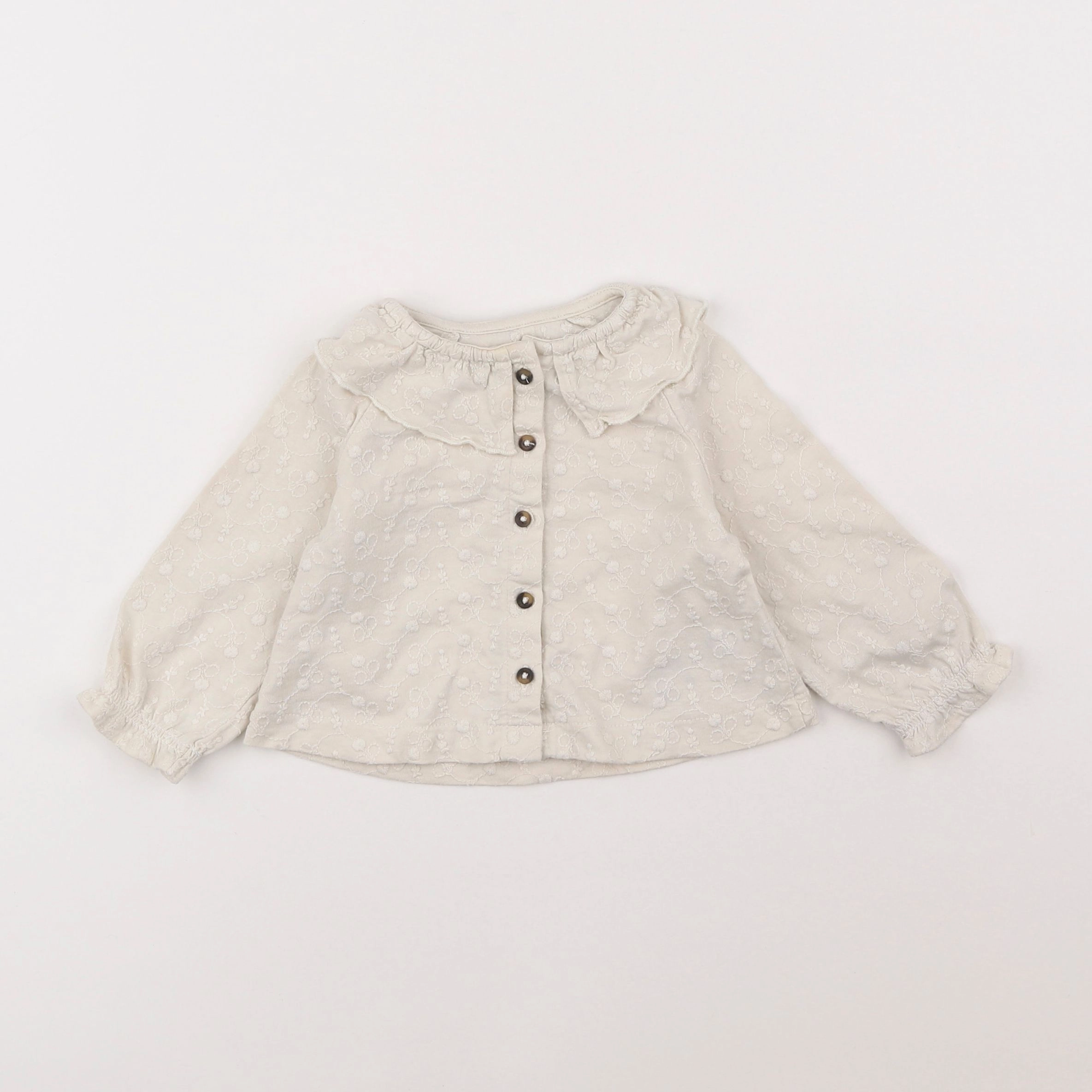 Vertbaudet - blouse beige - 9 mois