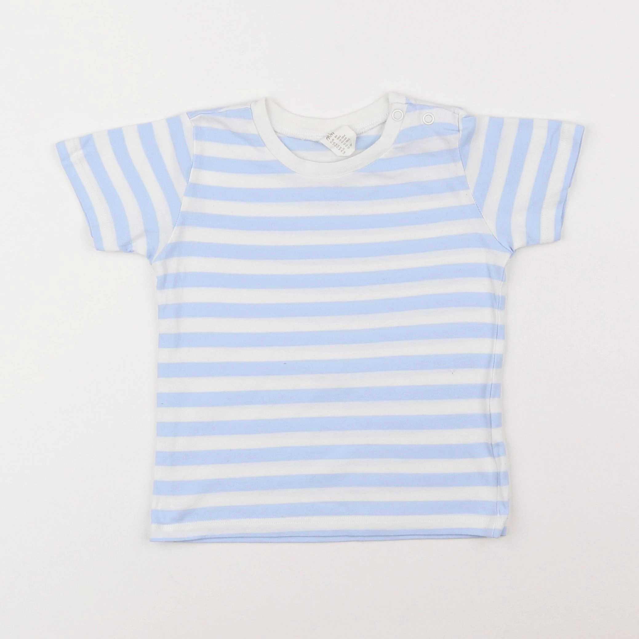 H&M - tee-shirt bleu - 12/18 mois