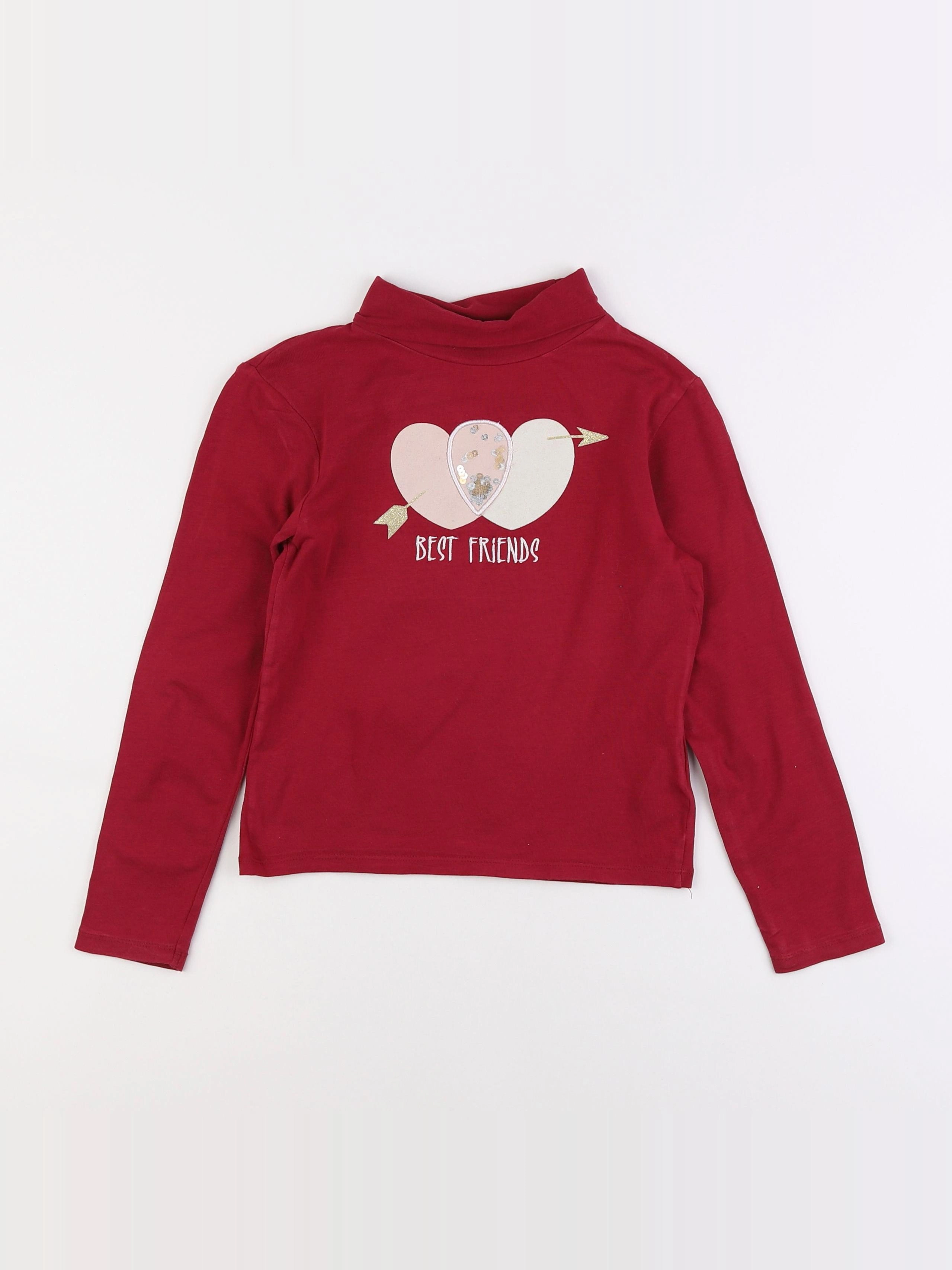 Vertbaudet - sous-pull rose - 8 ans