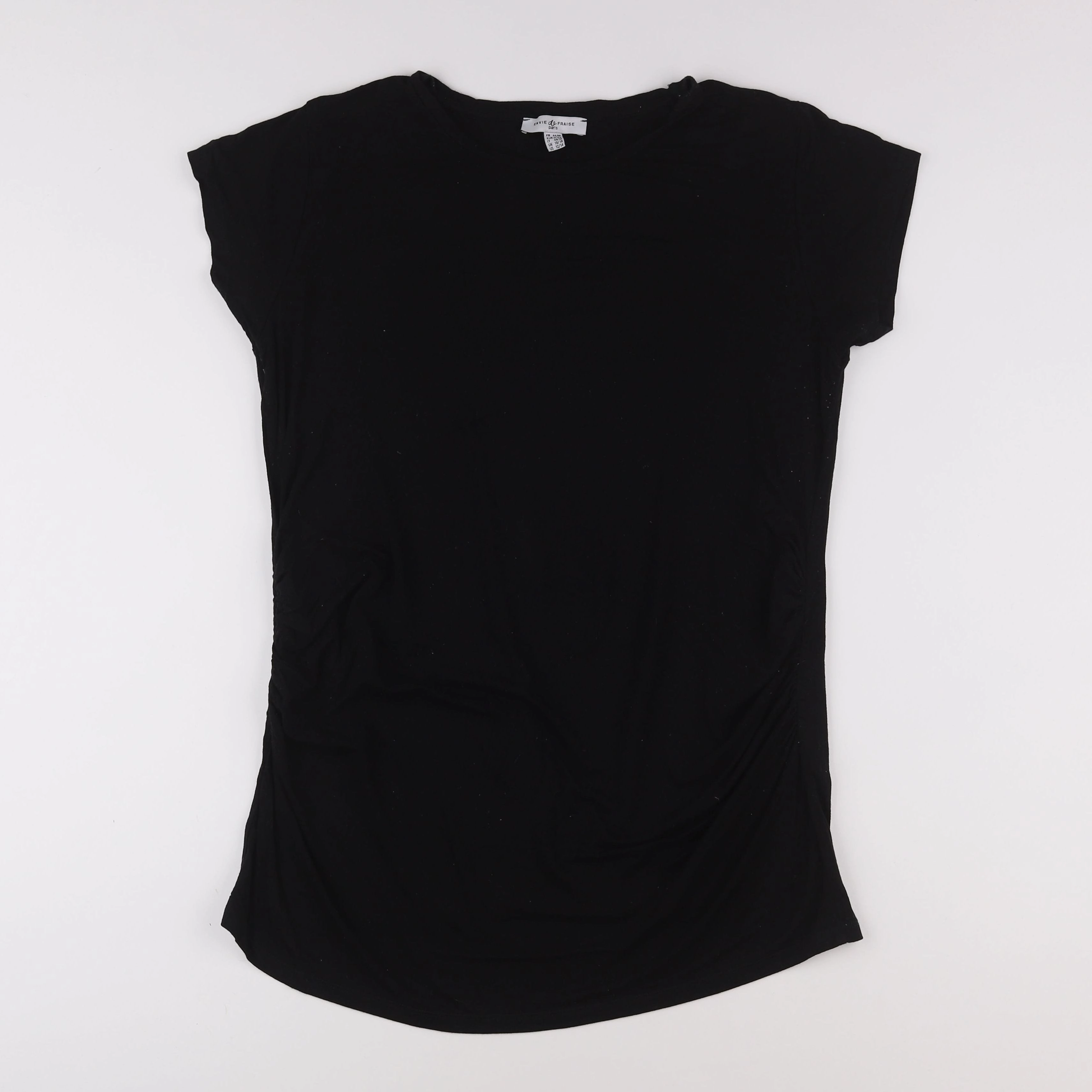 Envie de fraise - tee-shirt grossesse noir - 44 à 46