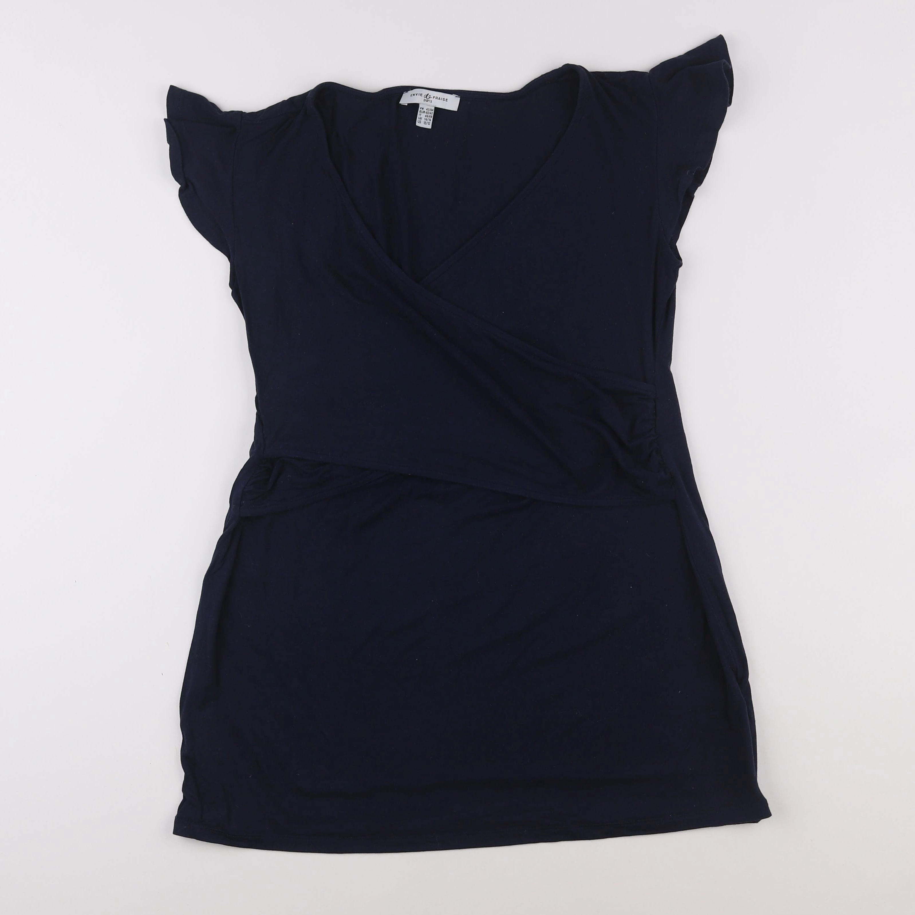 Envie de fraise - tee-shirt grossesse, allaitement bleu - 42 à 44