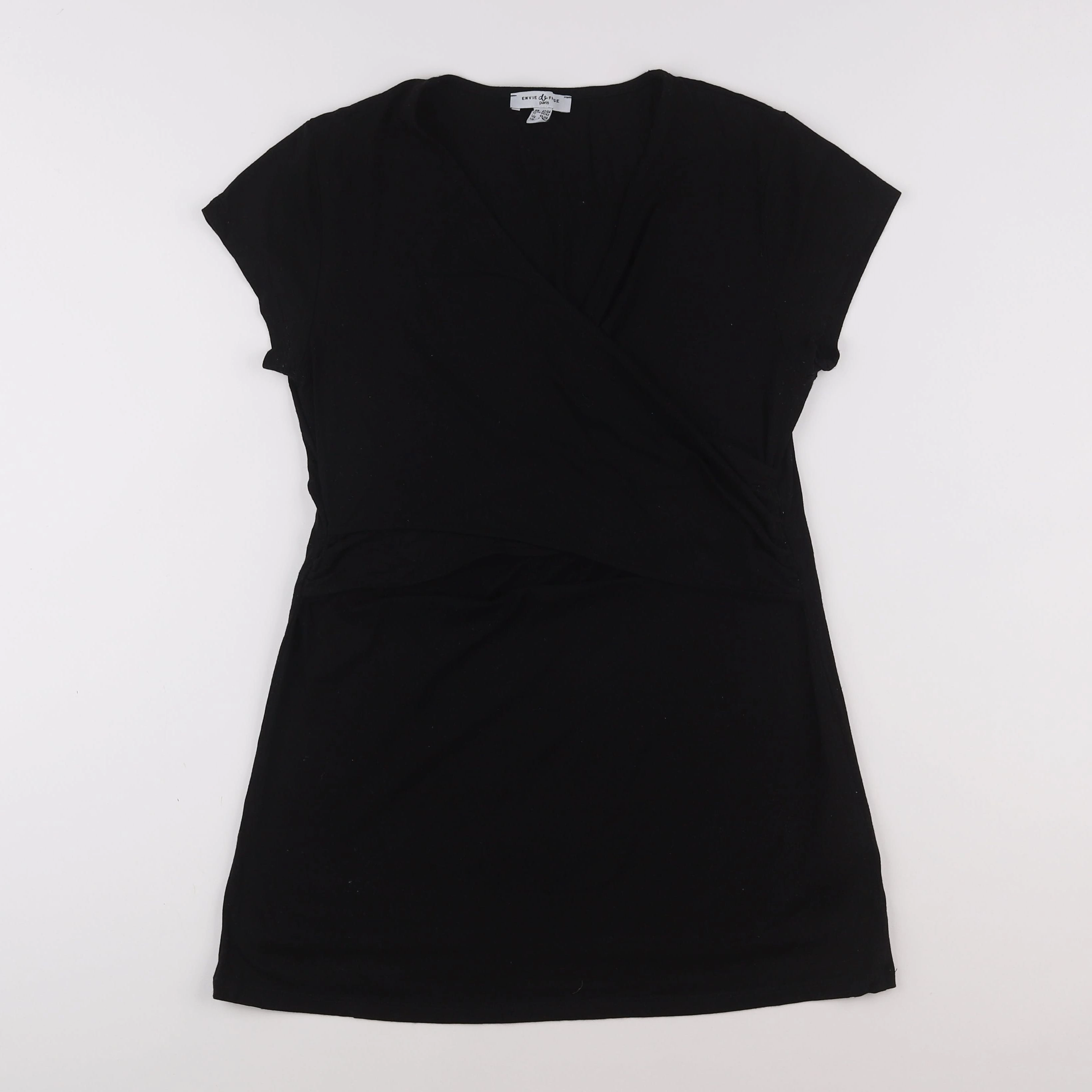 Envie de fraise - tee-shirt grossesse, allaitement noir - 42 à 44