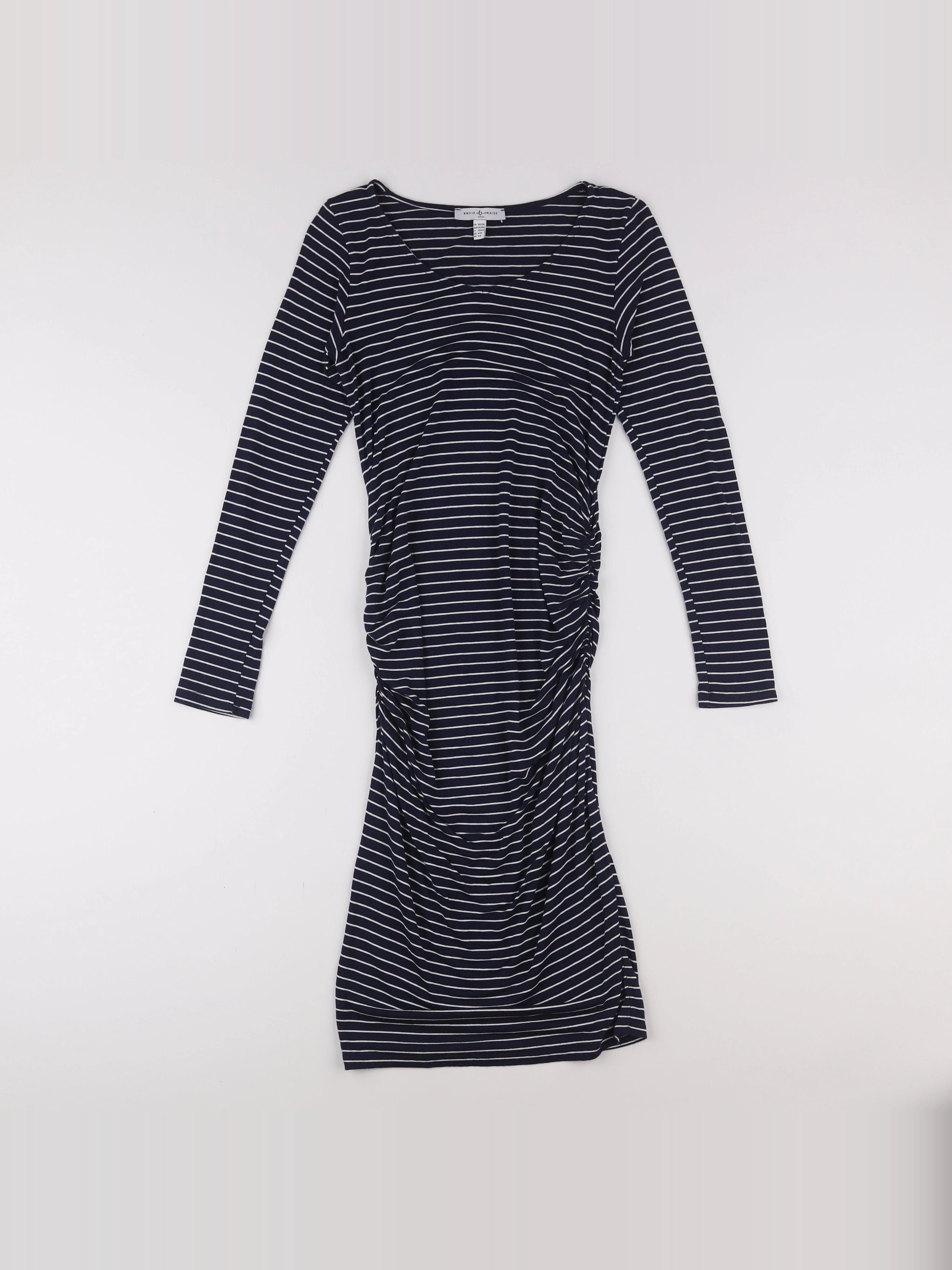 Envie de fraise - robe grossesse bleu - 36 à 38