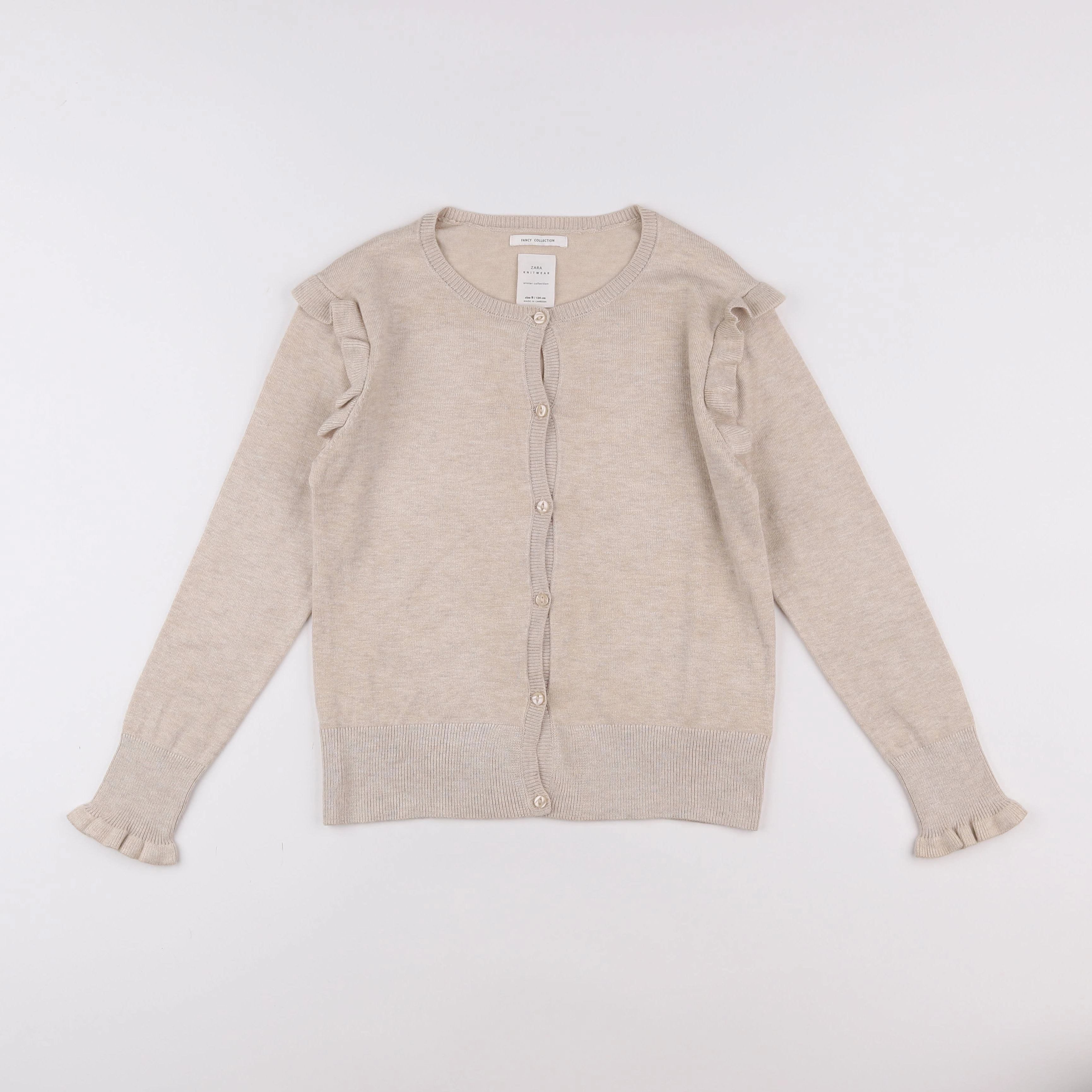 Zara - gilet beige - 9 ans