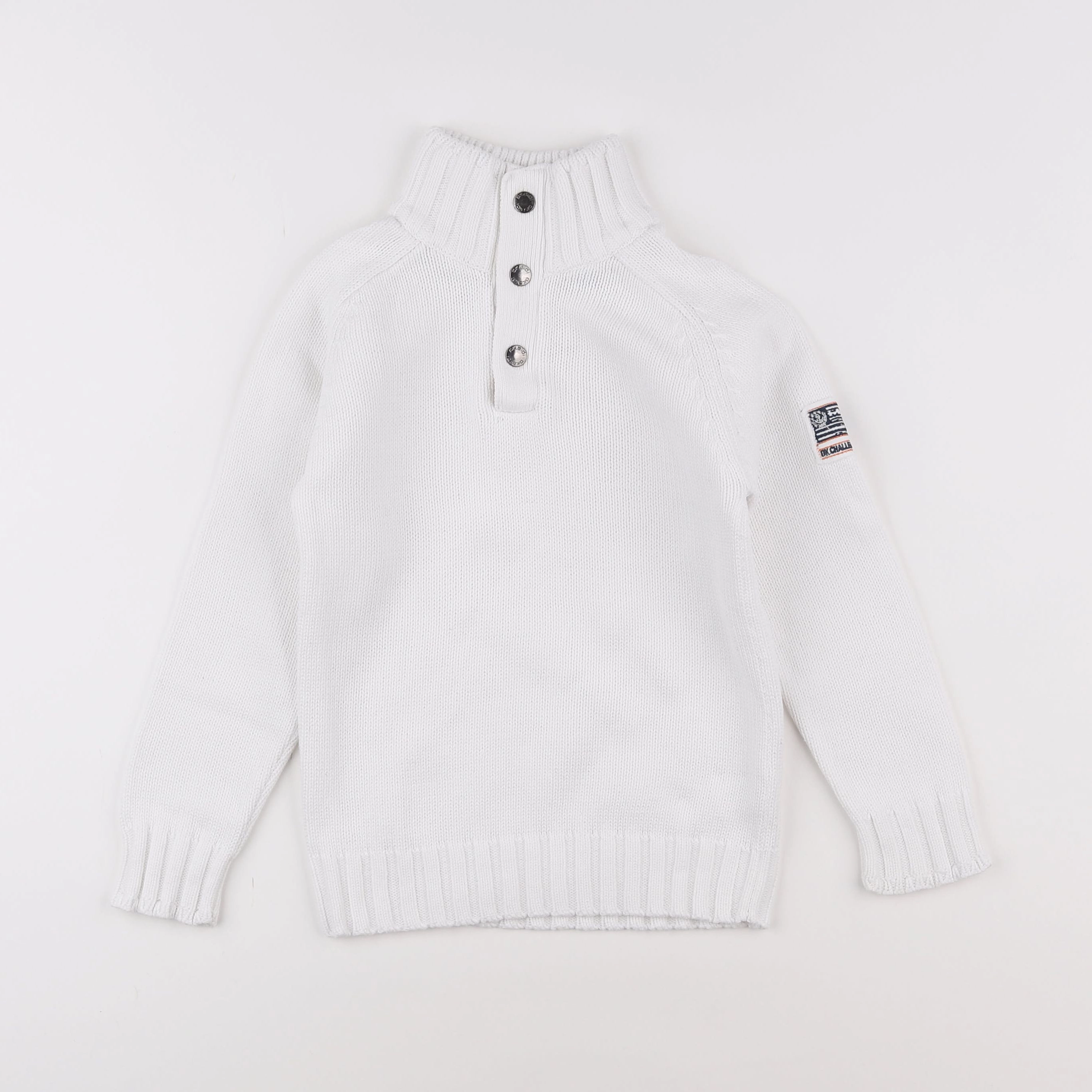 Okaidi - pull blanc - 6 ans