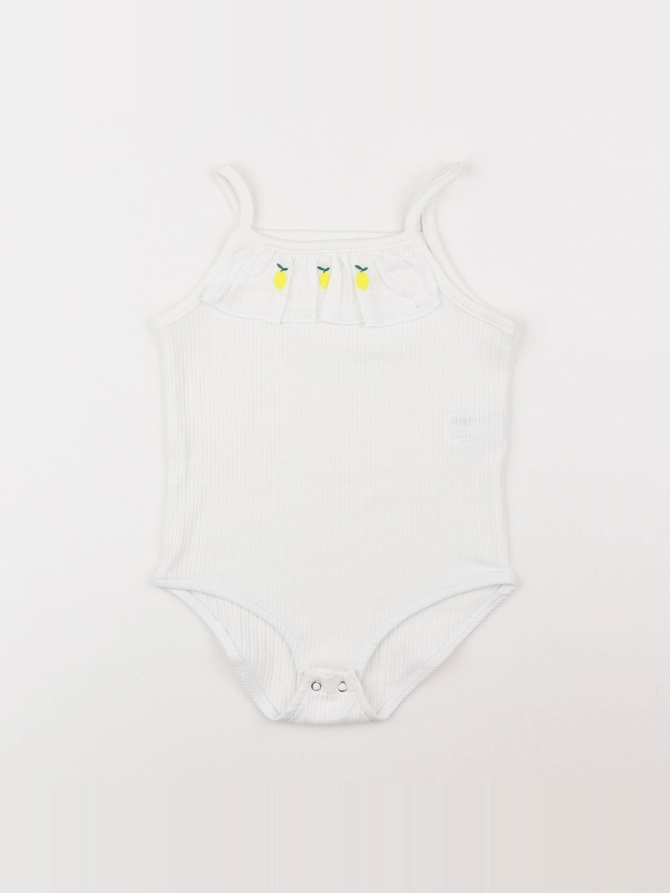 Zara - body tee-shirt blanc - 6 ans