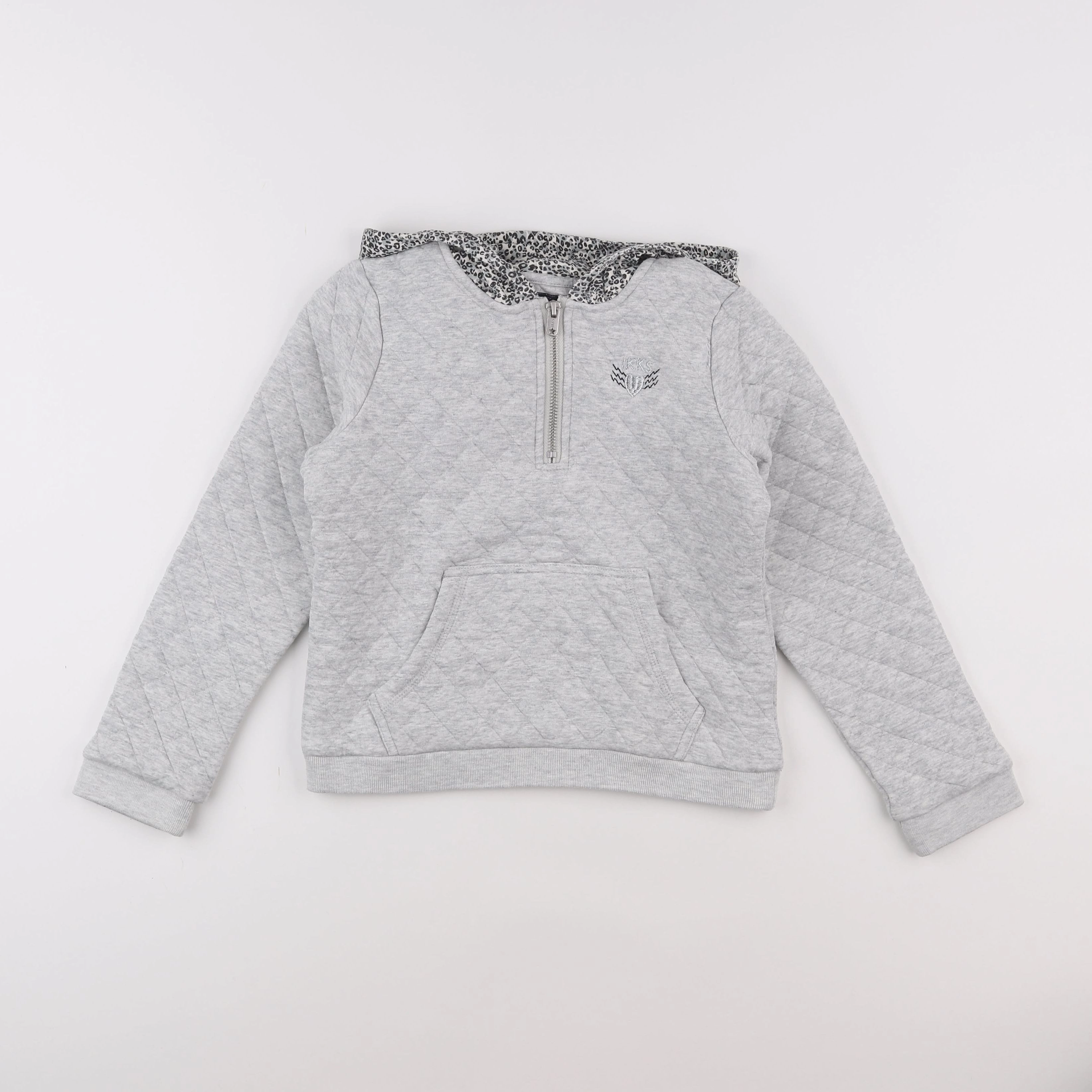 IKKS - sweat gris - 10 ans