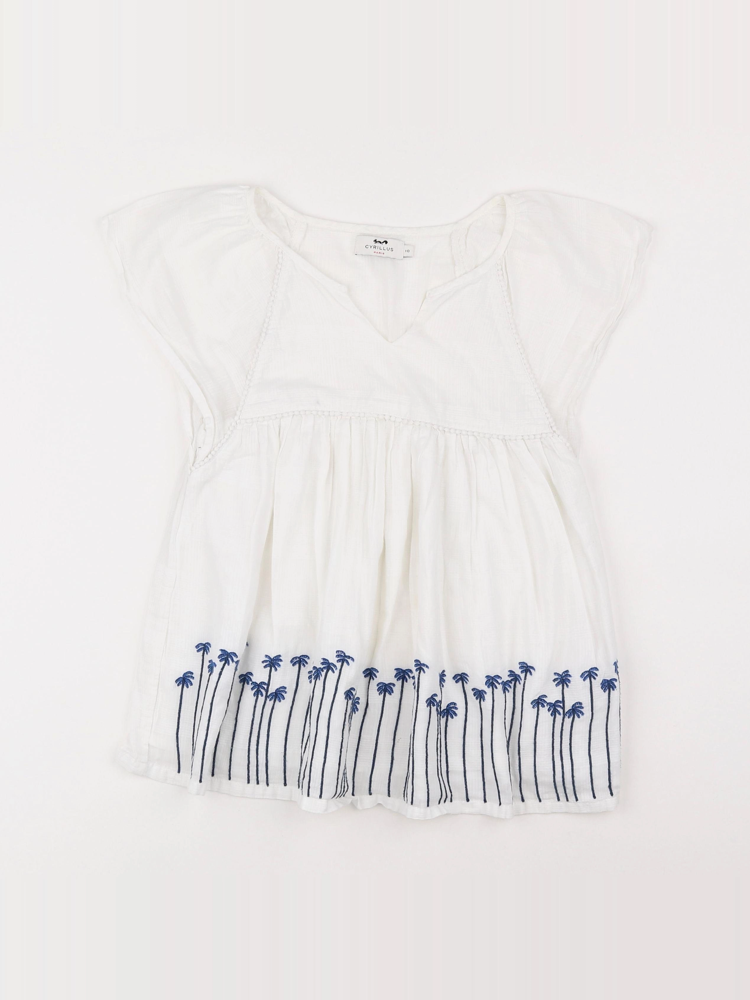 Cyrillus - blouse blanc - 10 ans