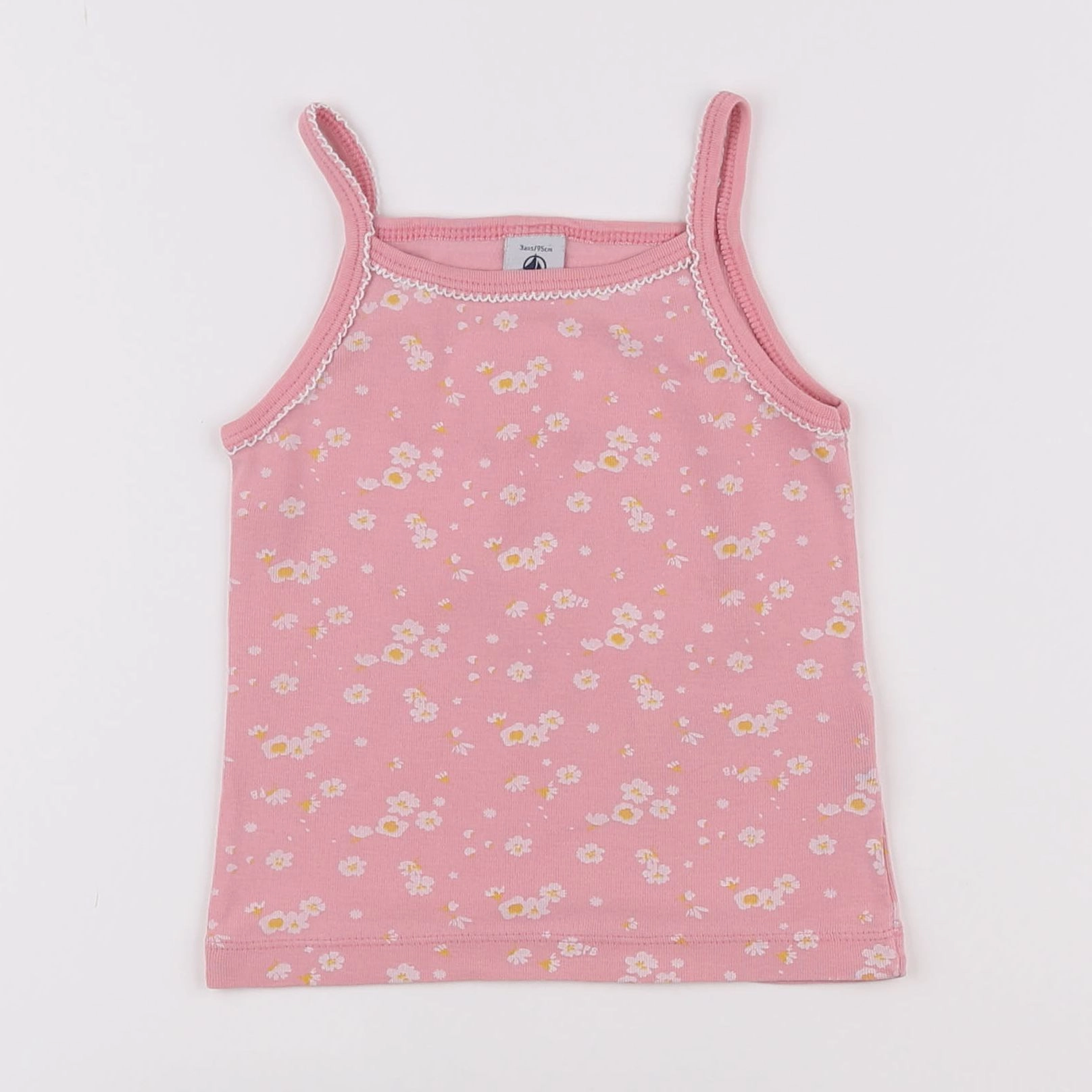 Petit Bateau - maillot de corps rose - 3 ans