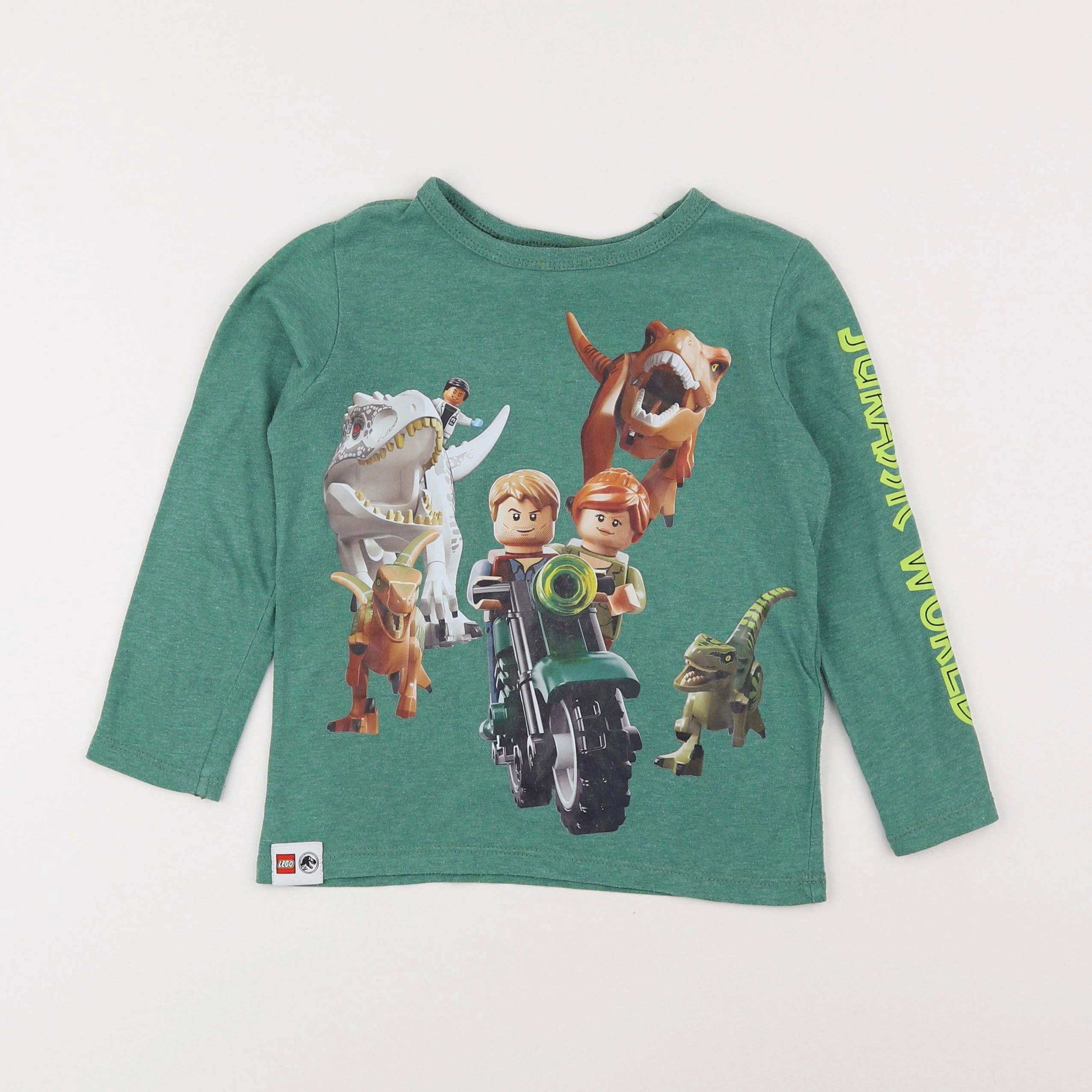 H&M - tee-shirt vert - 3/4 ans