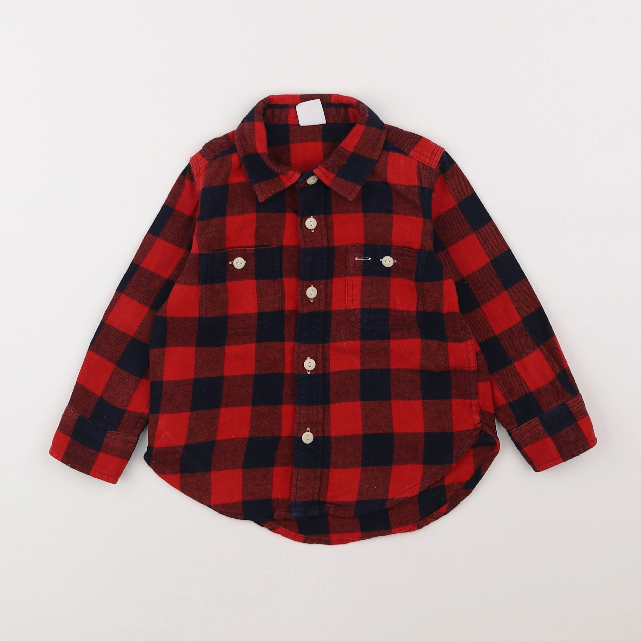 H&M - chemise rouge - 3 ans