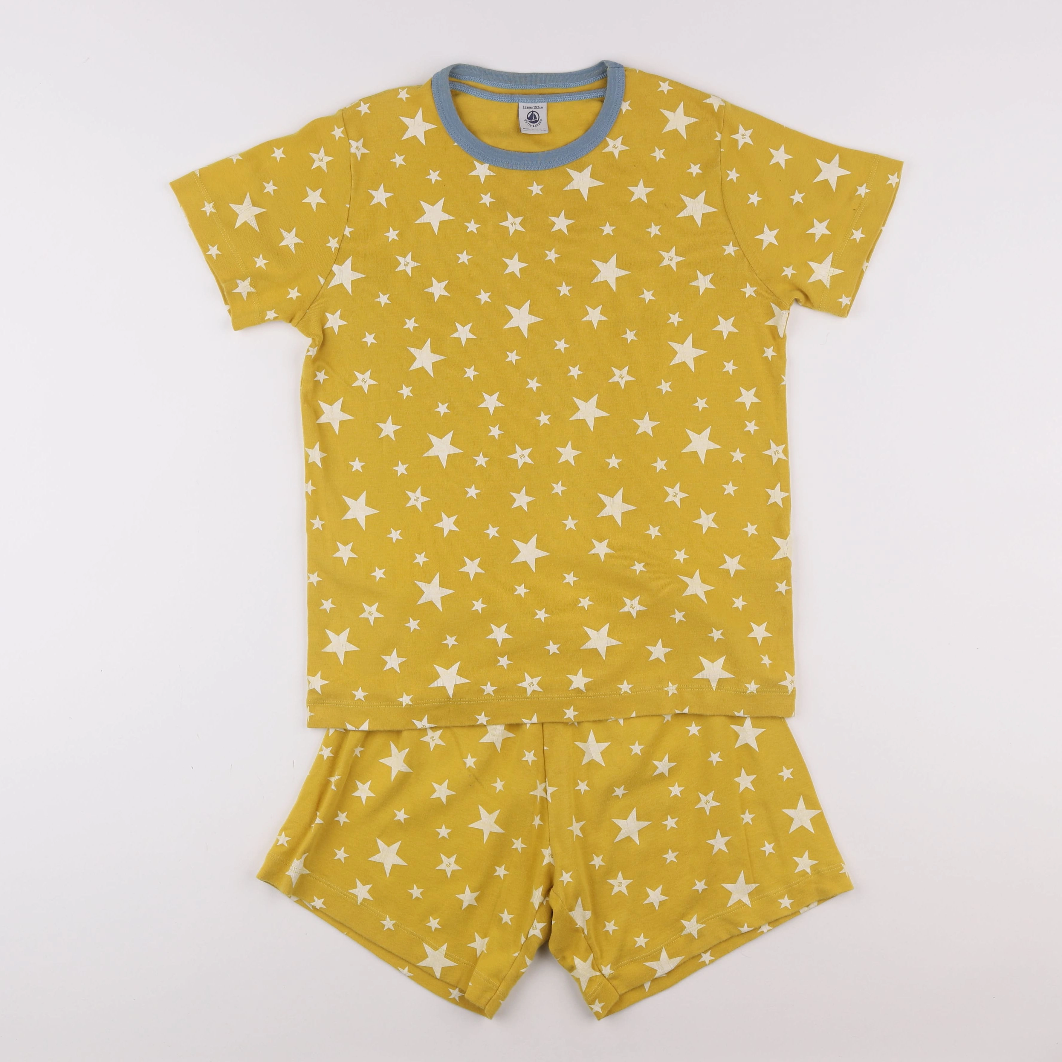 Petit Bateau - pyjama coton jaune - 12 ans