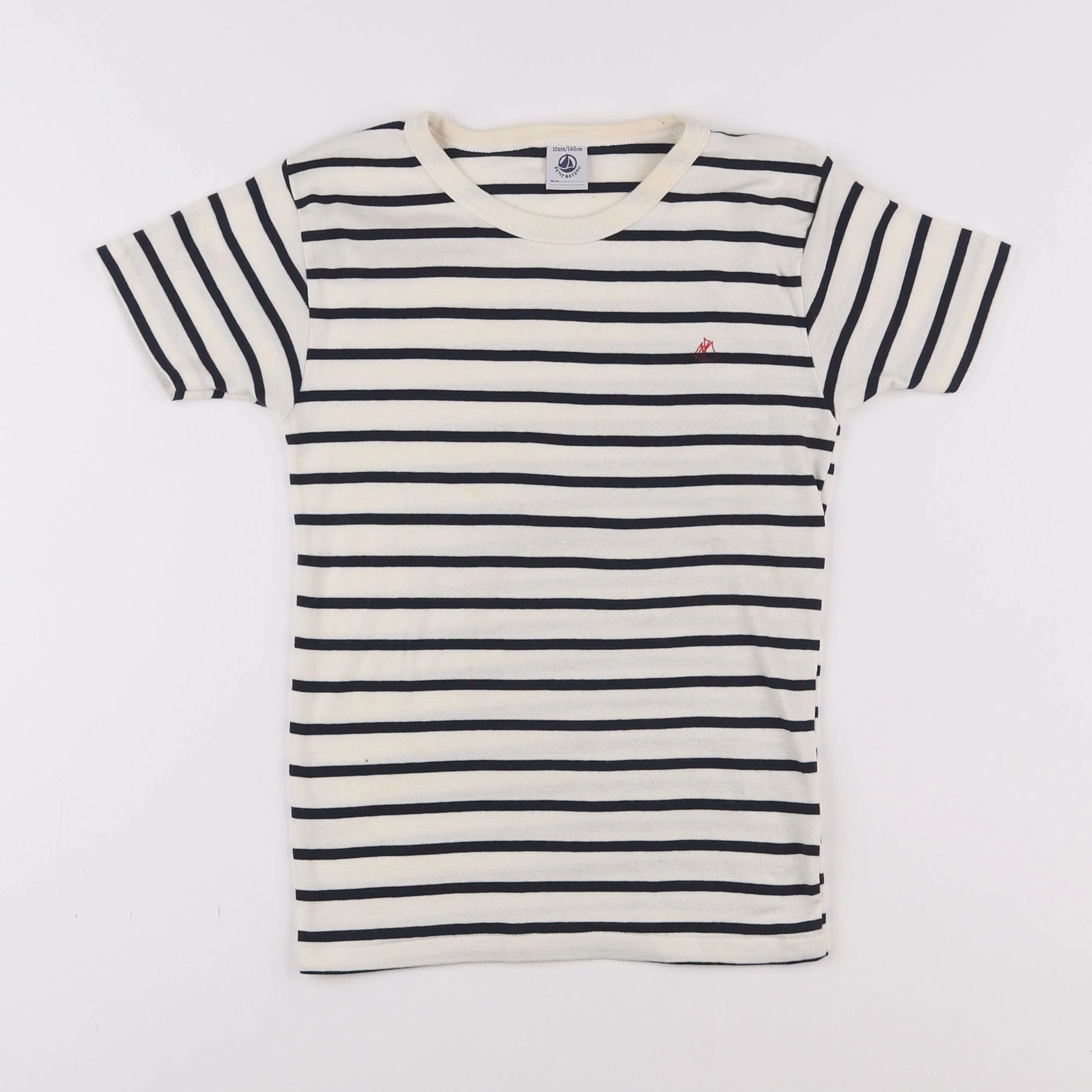 Petit Bateau - tee-shirt beige - 10 ans