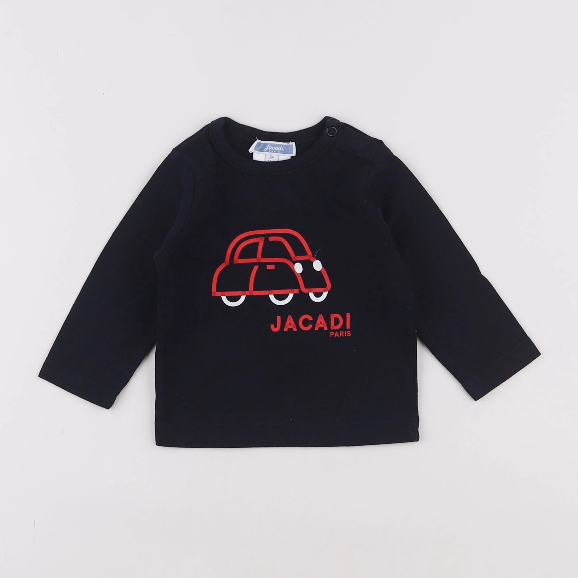 Jacadi - tee-shirt bleu - 6 mois
