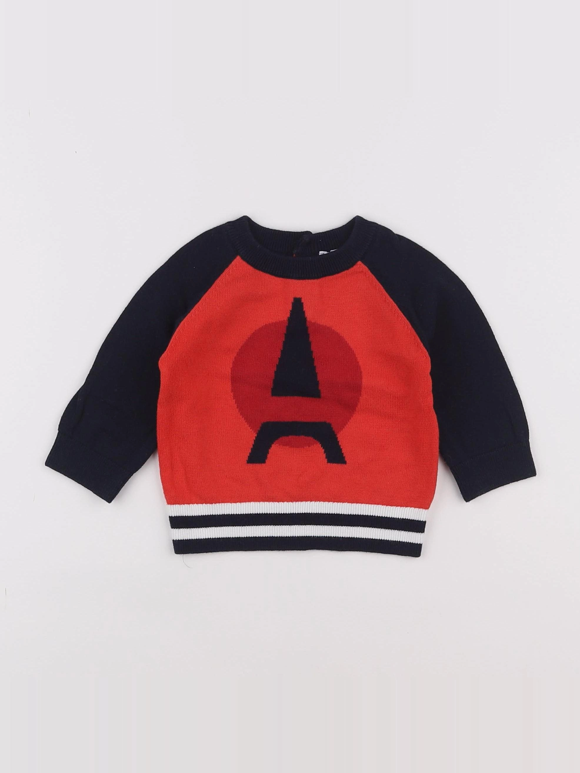 Jacadi - pull bleu - 6 mois