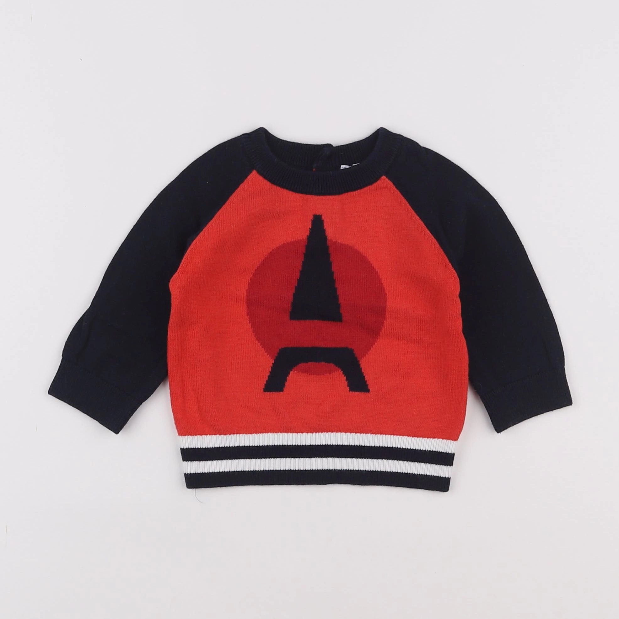 Jacadi - pull bleu - 6 mois