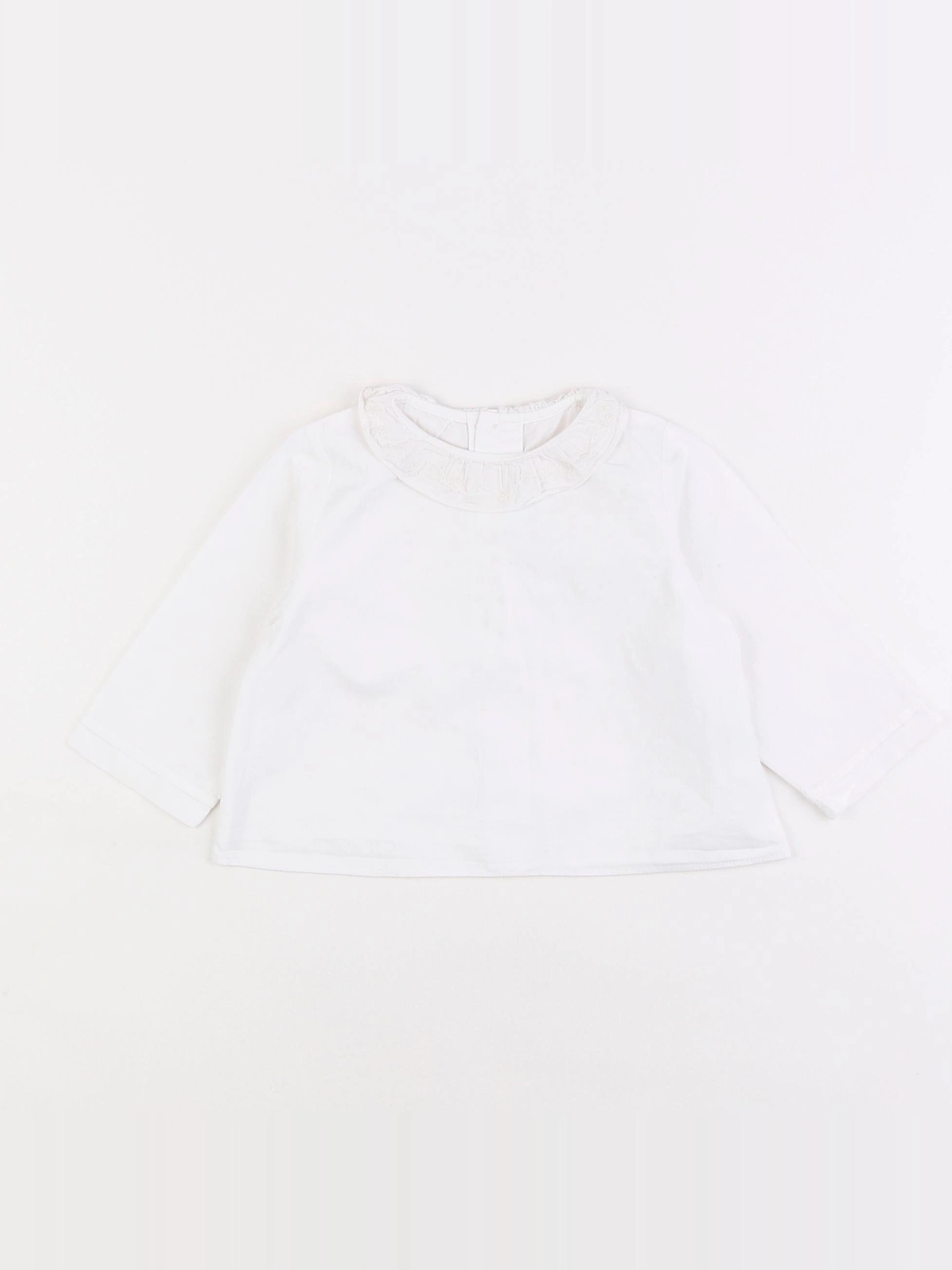 Jacadi - blouse blanc - 6 mois