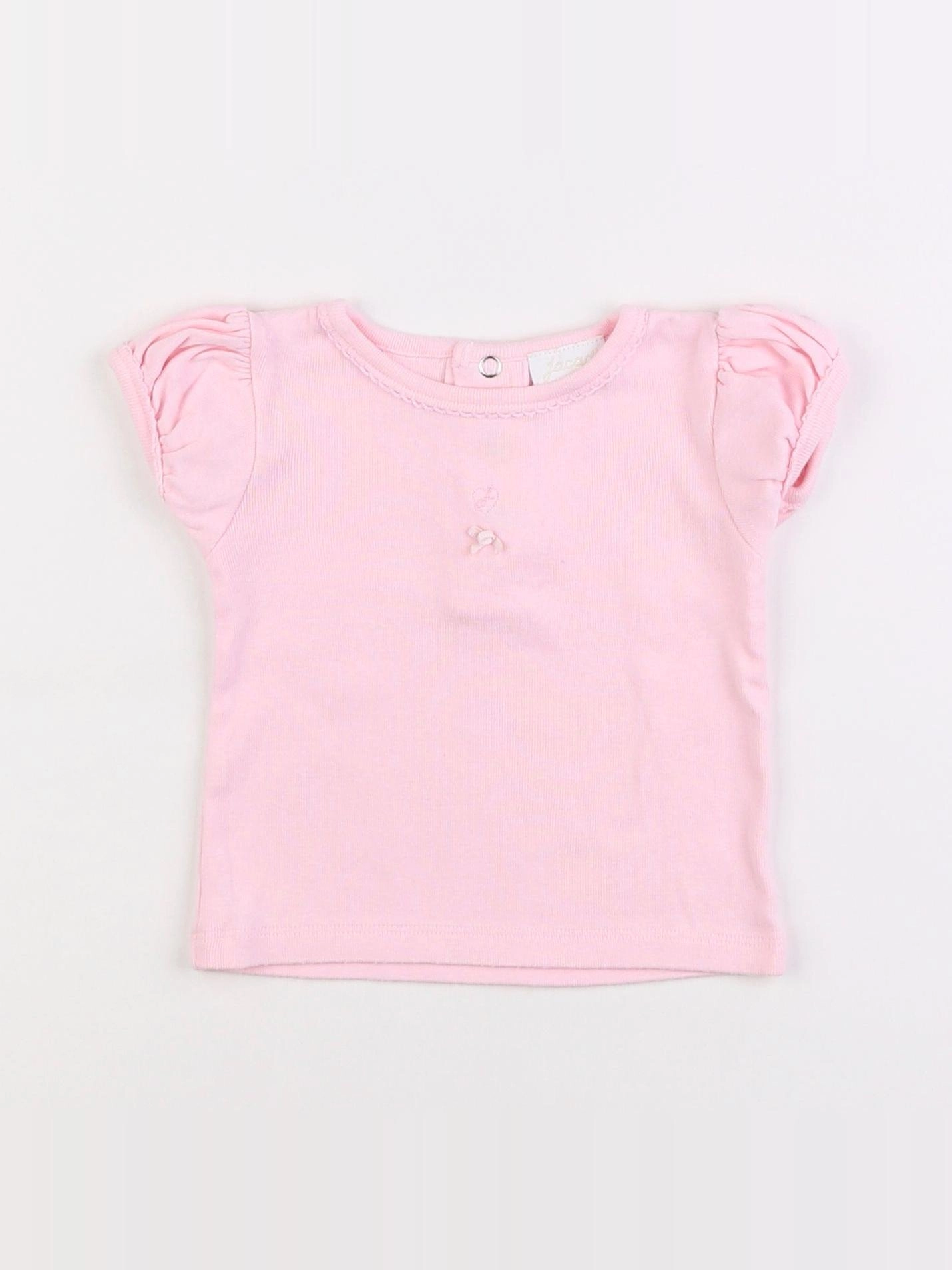 Jacadi - tee-shirt rose - 12 mois