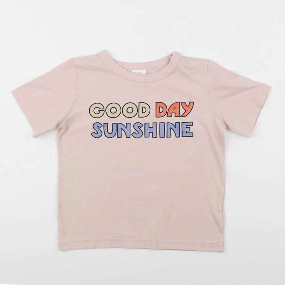 Wynken - Tee-shirt Good Day Rose Pale - 4 ans