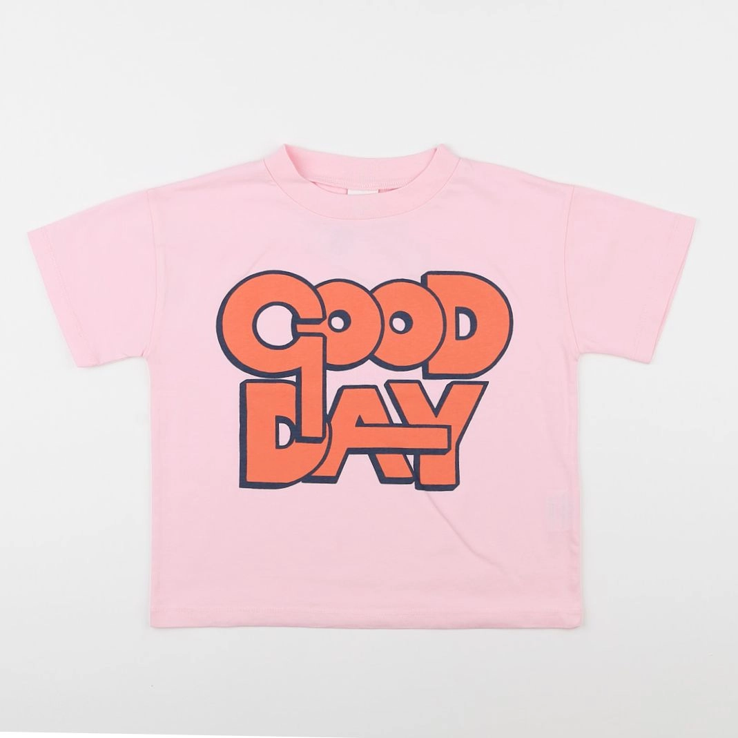 Wynken - Tee-shirt Good Day Rose Rouge - 6 ans