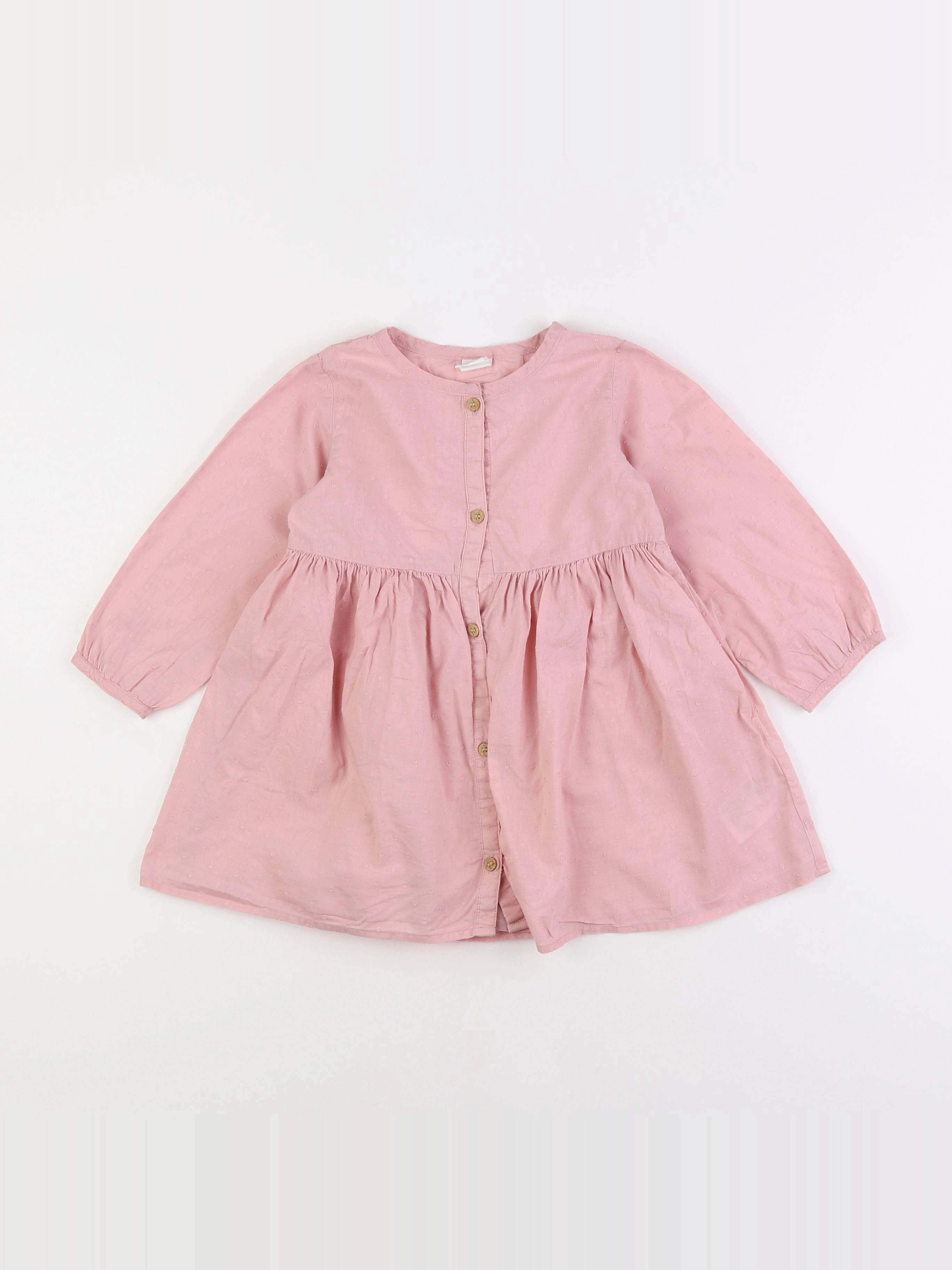 H&M - robe rose - 18 mois à 2 ans