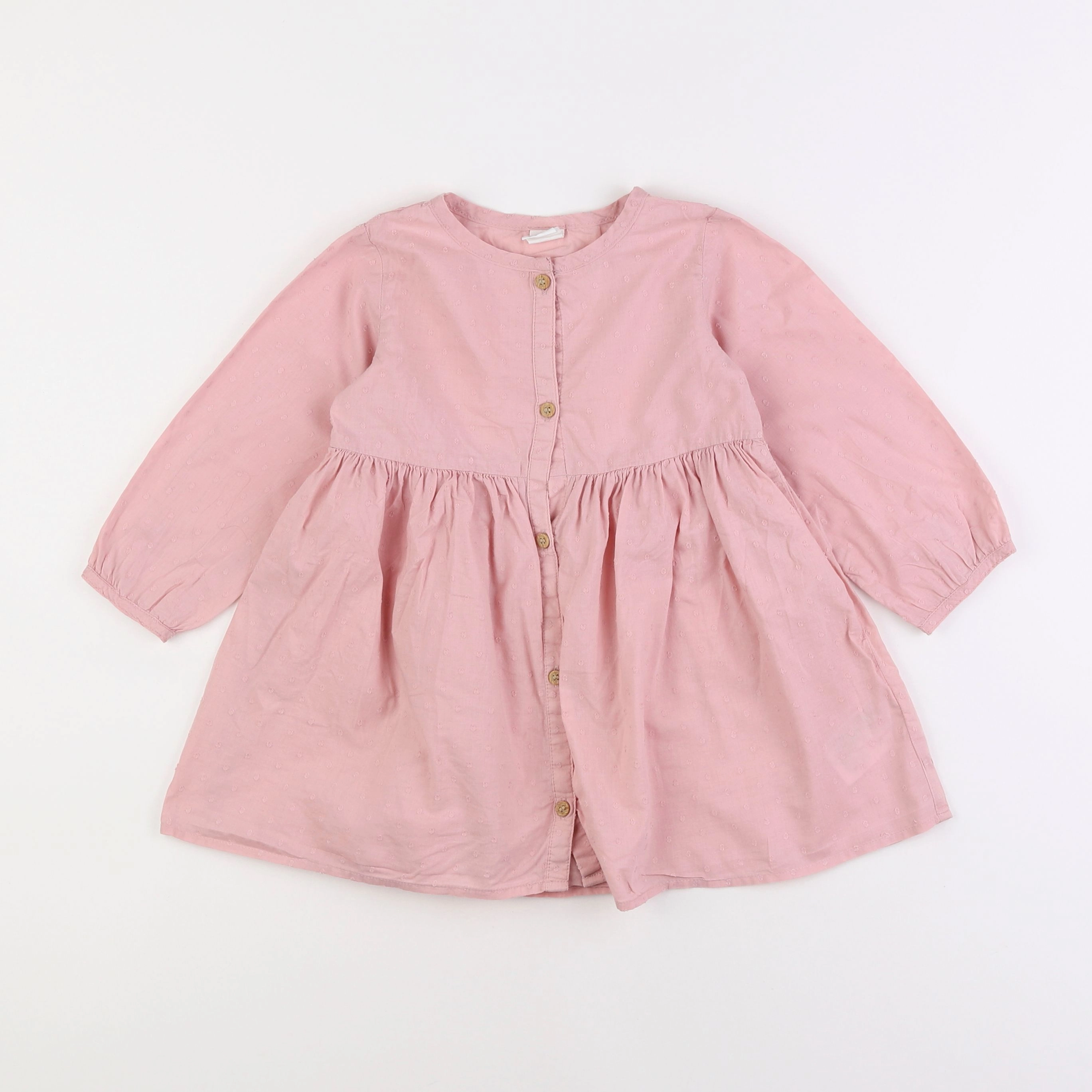 H&M - robe rose - 18 mois à 2 ans