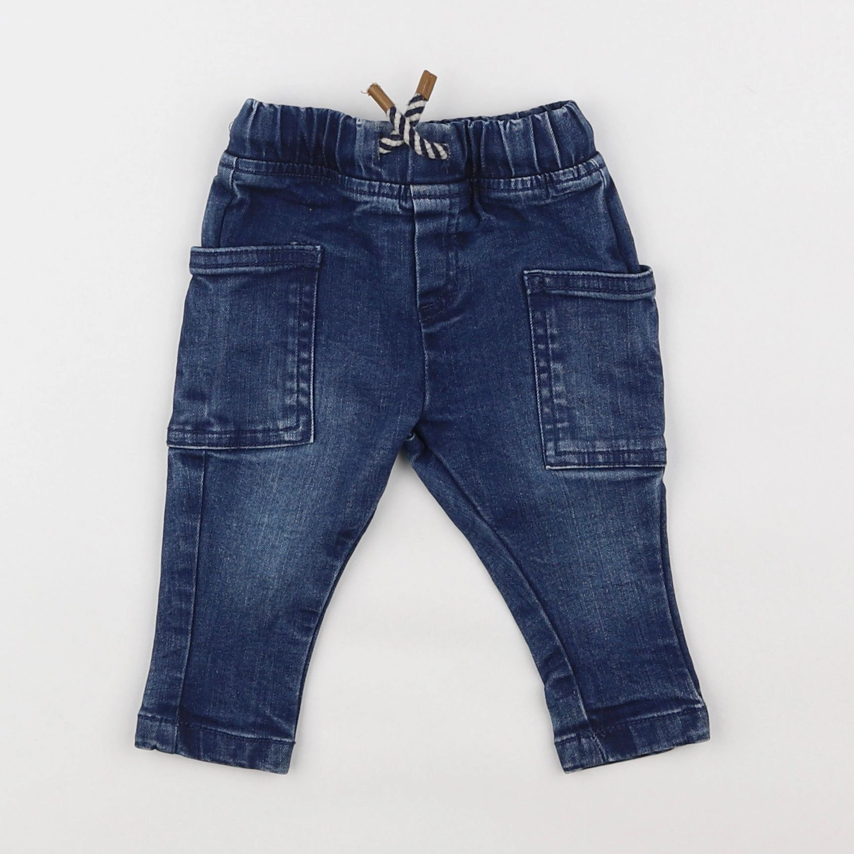 Vertbaudet - jean bleu - 3 mois