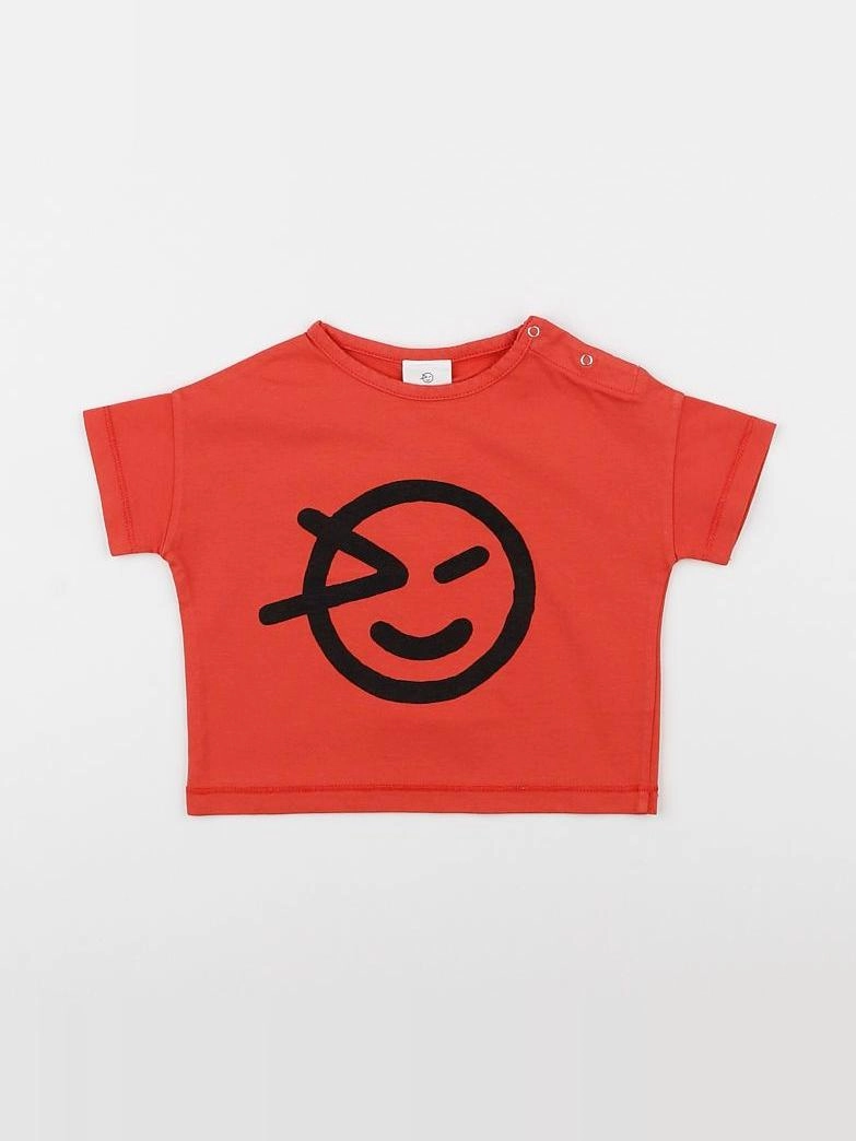 Wynken - Tee-shirt Rouge Noir - 12 mois