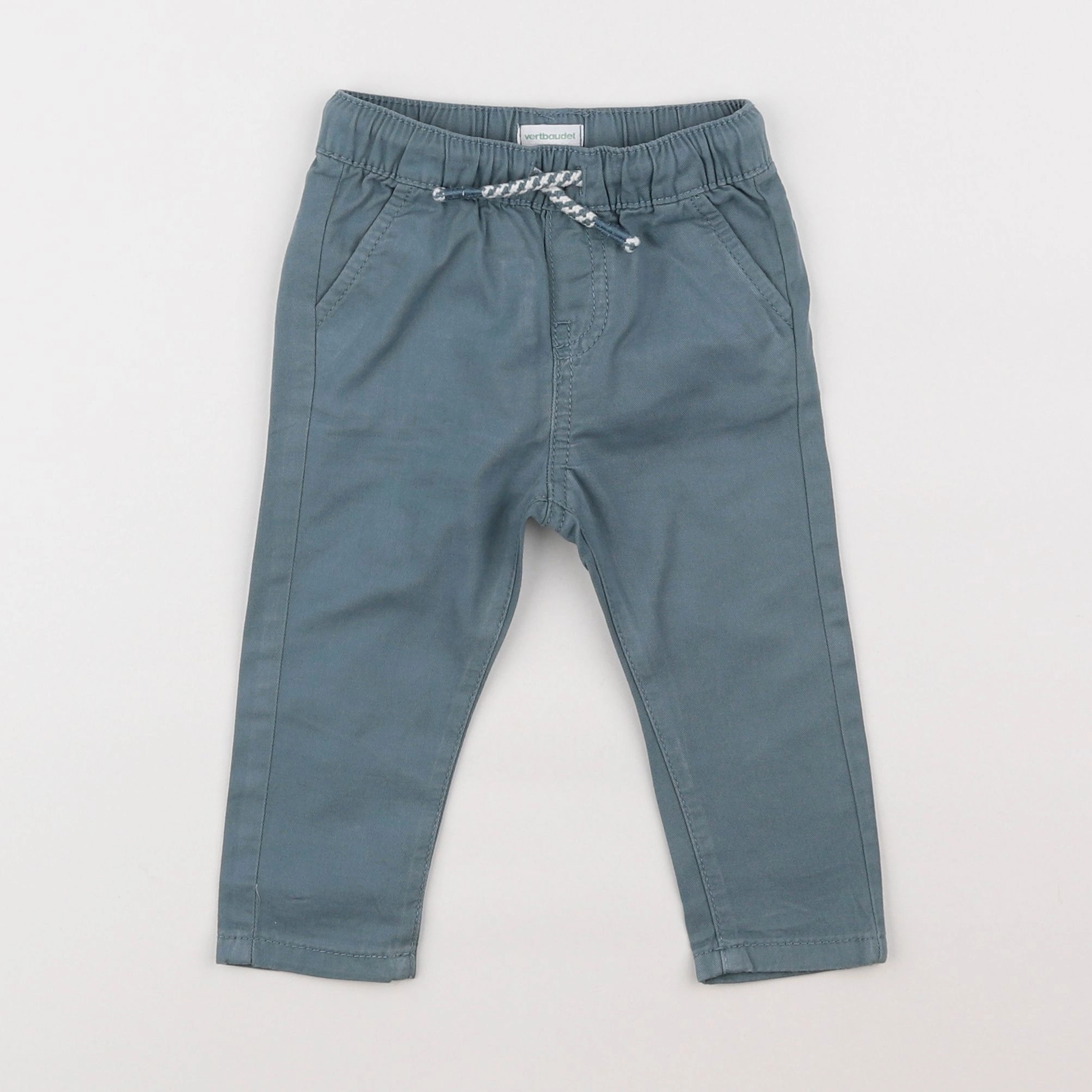 Vertbaudet - pantalon vert - 6 mois